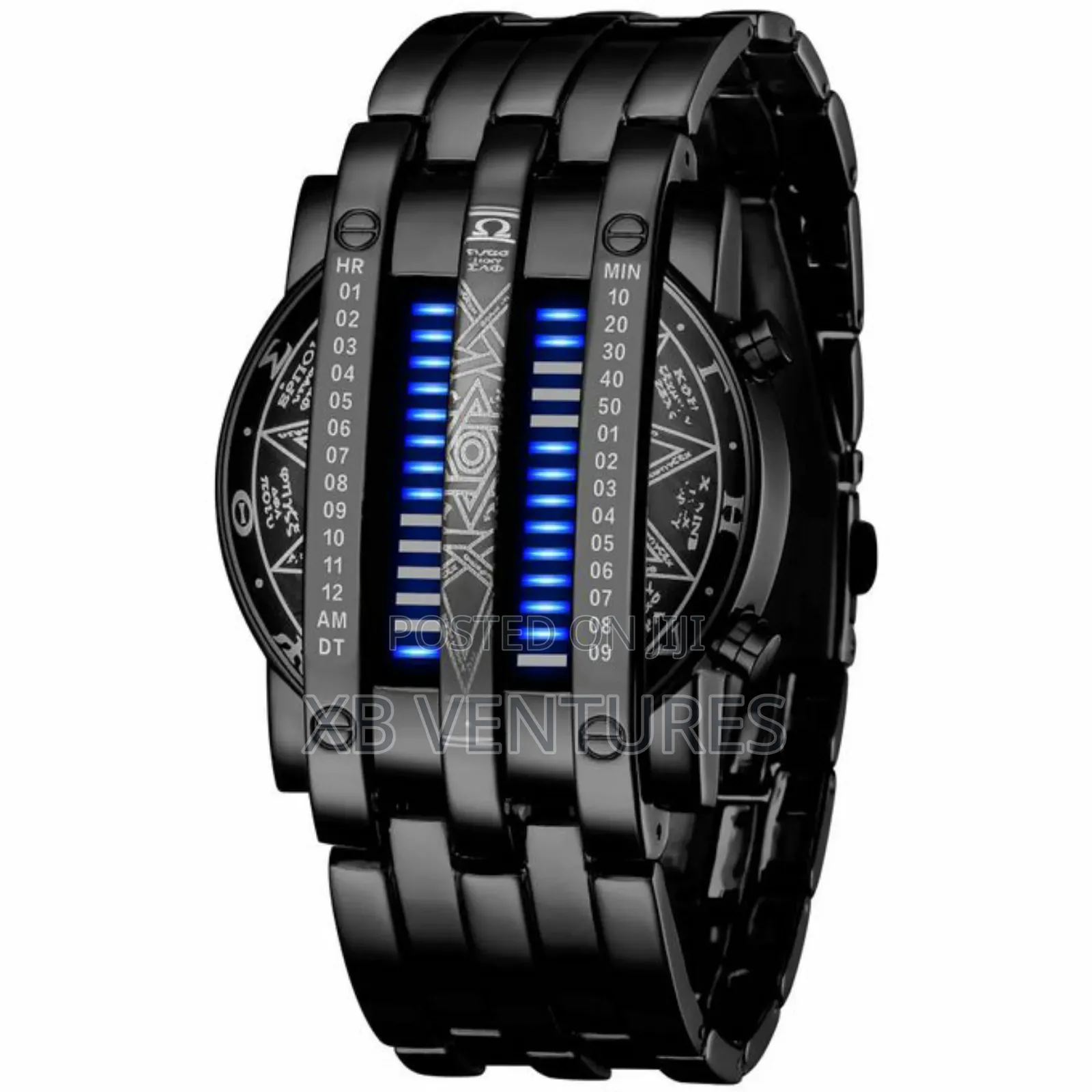 Binary Matrix Blue LED Digital Watch