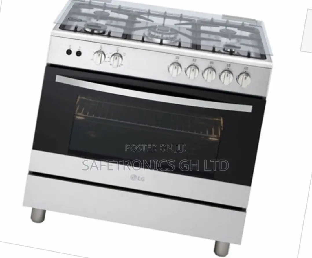 5 Gas Cooker Oven With Grill FA415RMA LG Gray 