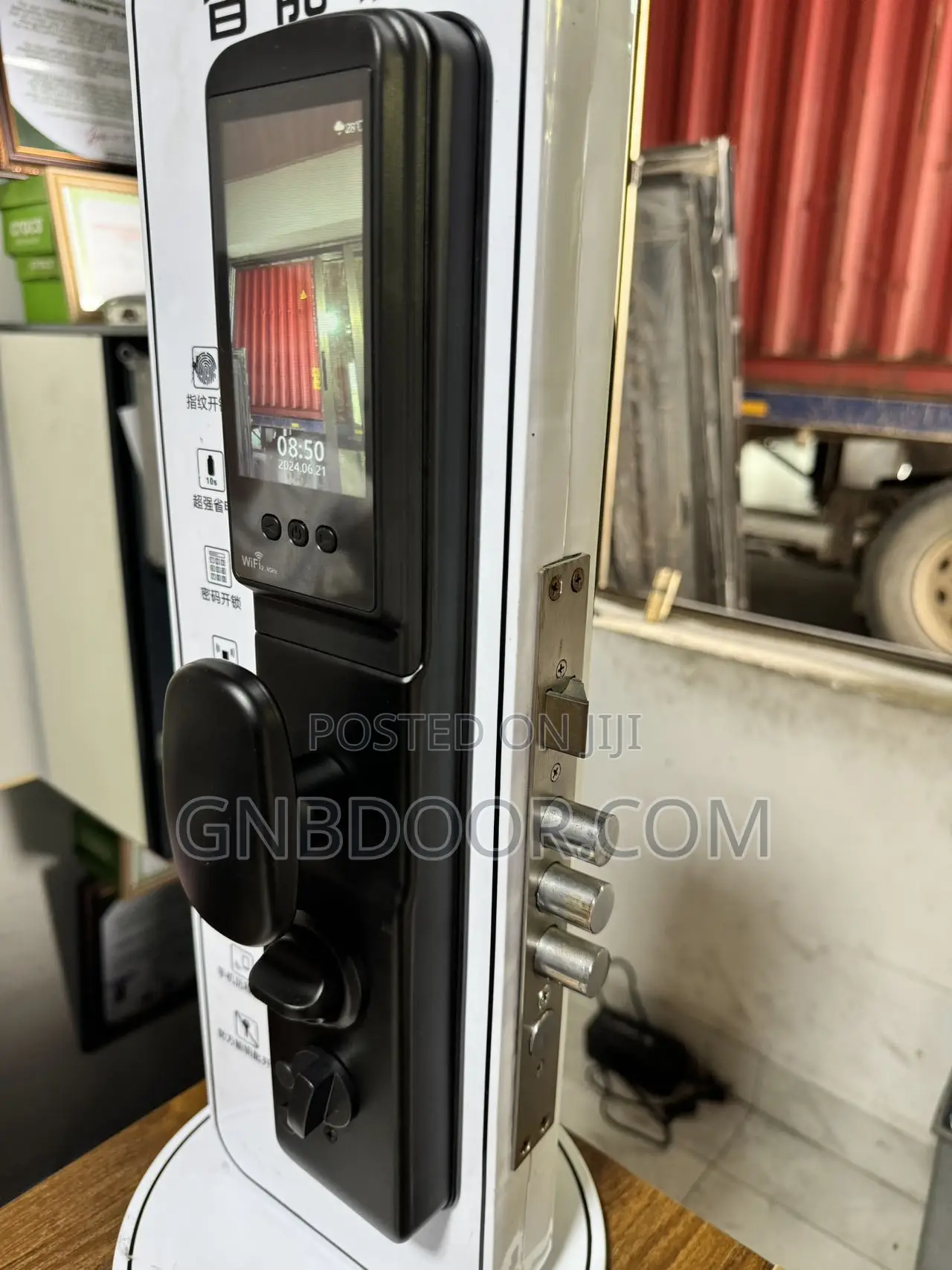 G B Smart Lock With Faceid Fingerprint Tuya App Digital Door Handle