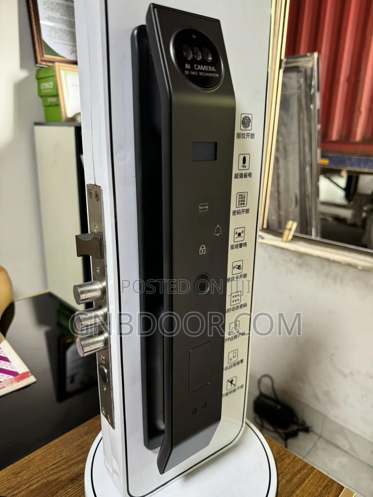 G B Smart Lock With Faceid Fingerprint Tuya App Digital Door Handle