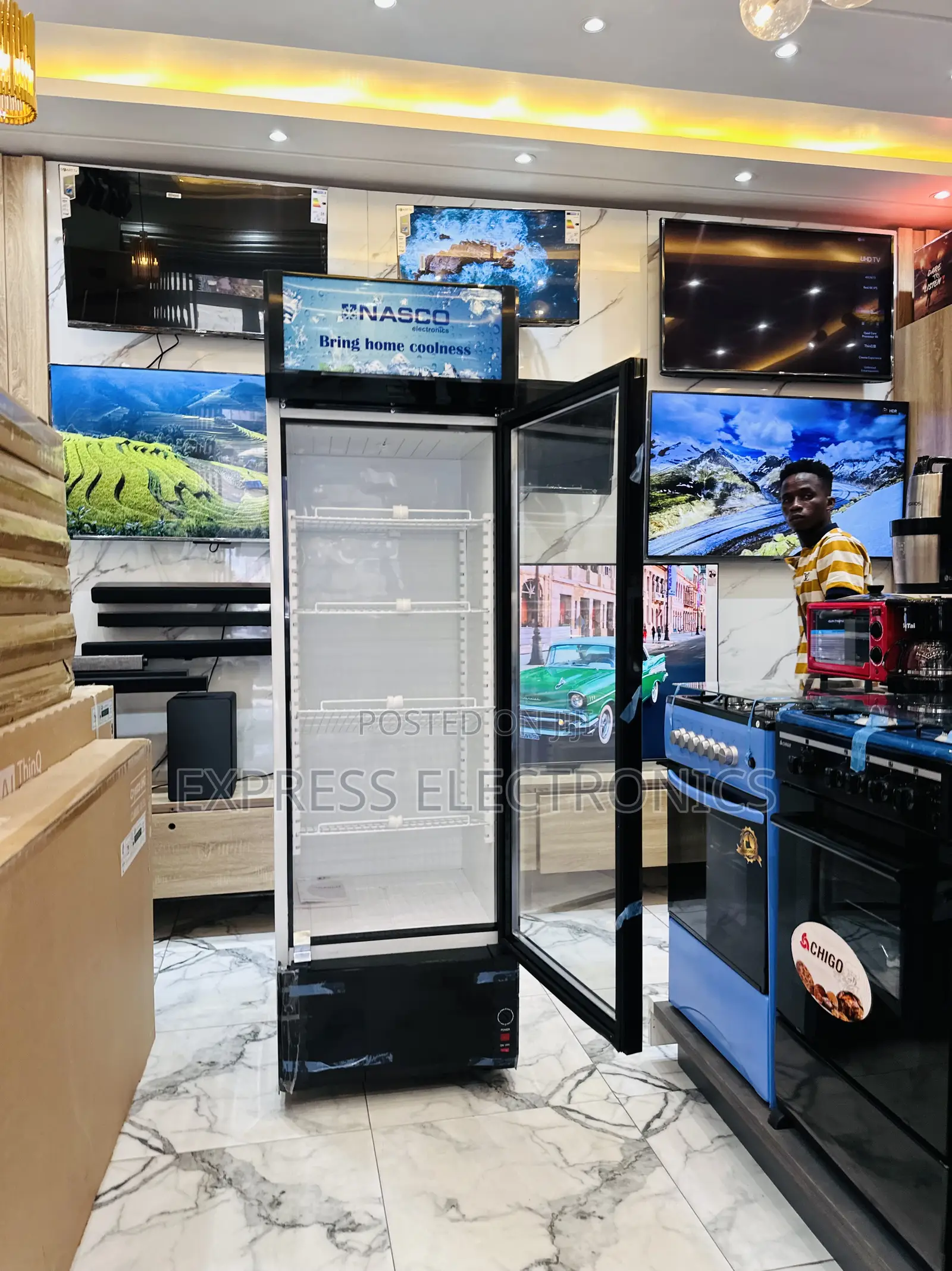 Single Door Display Nasco Nas360fl-1dr Fridge
