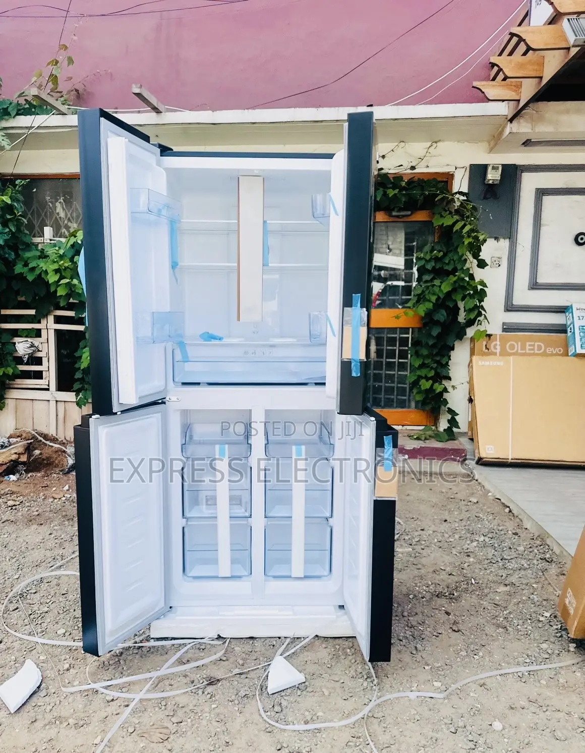 Pearl 337ltr Side by Side Fridge 4stars PF-550BSS.