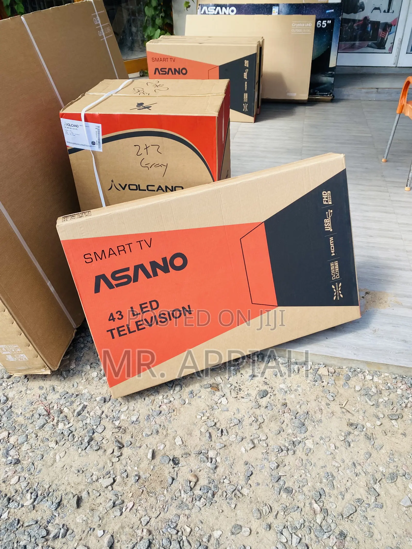 Asano 43'' Smart Digital Satellite Television(Black).