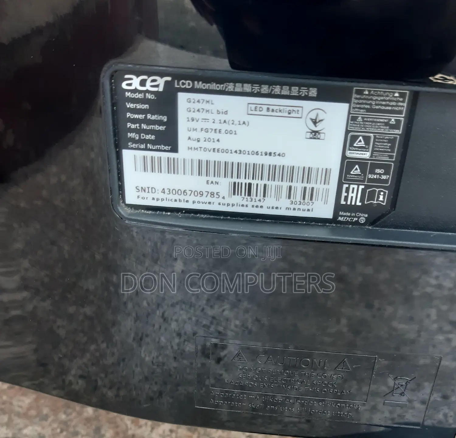 Acer 24 Inches IPS Edgeless Monitor