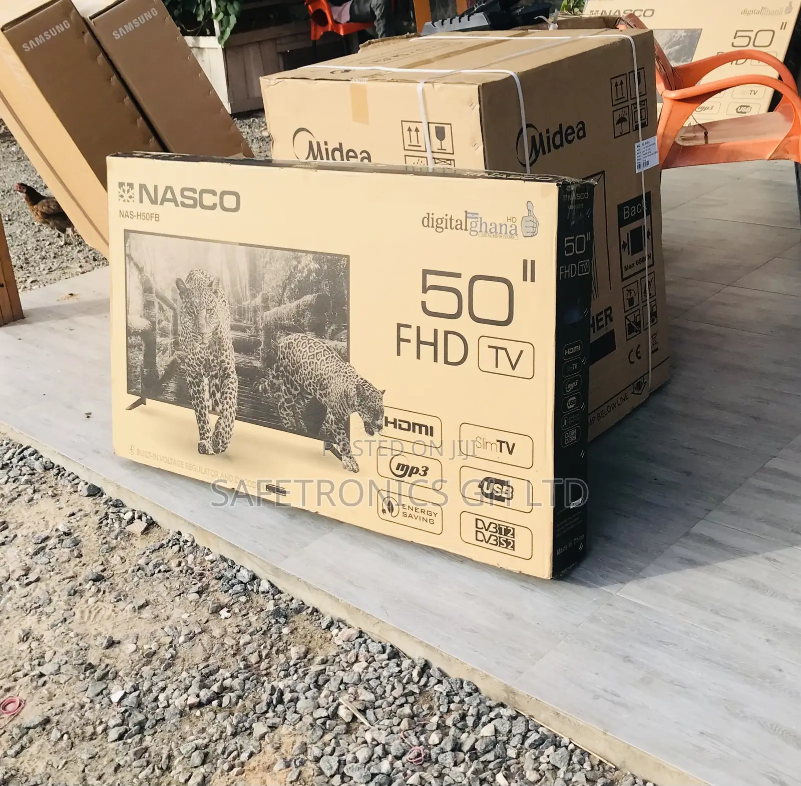 50 Inches Glossy Led UHD Smart Full HD Nasco Television