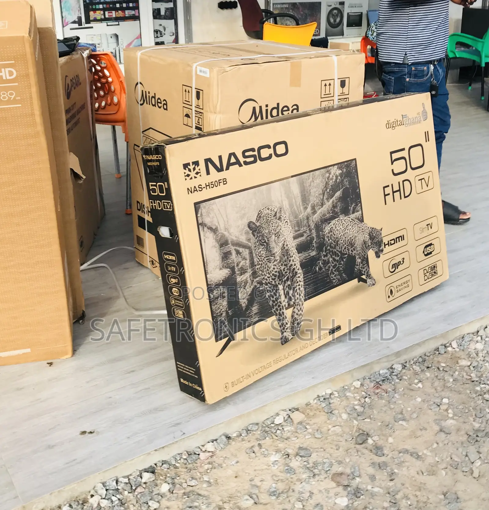 50 Inches Glossy Led UHD Smart Full HD Nasco Television