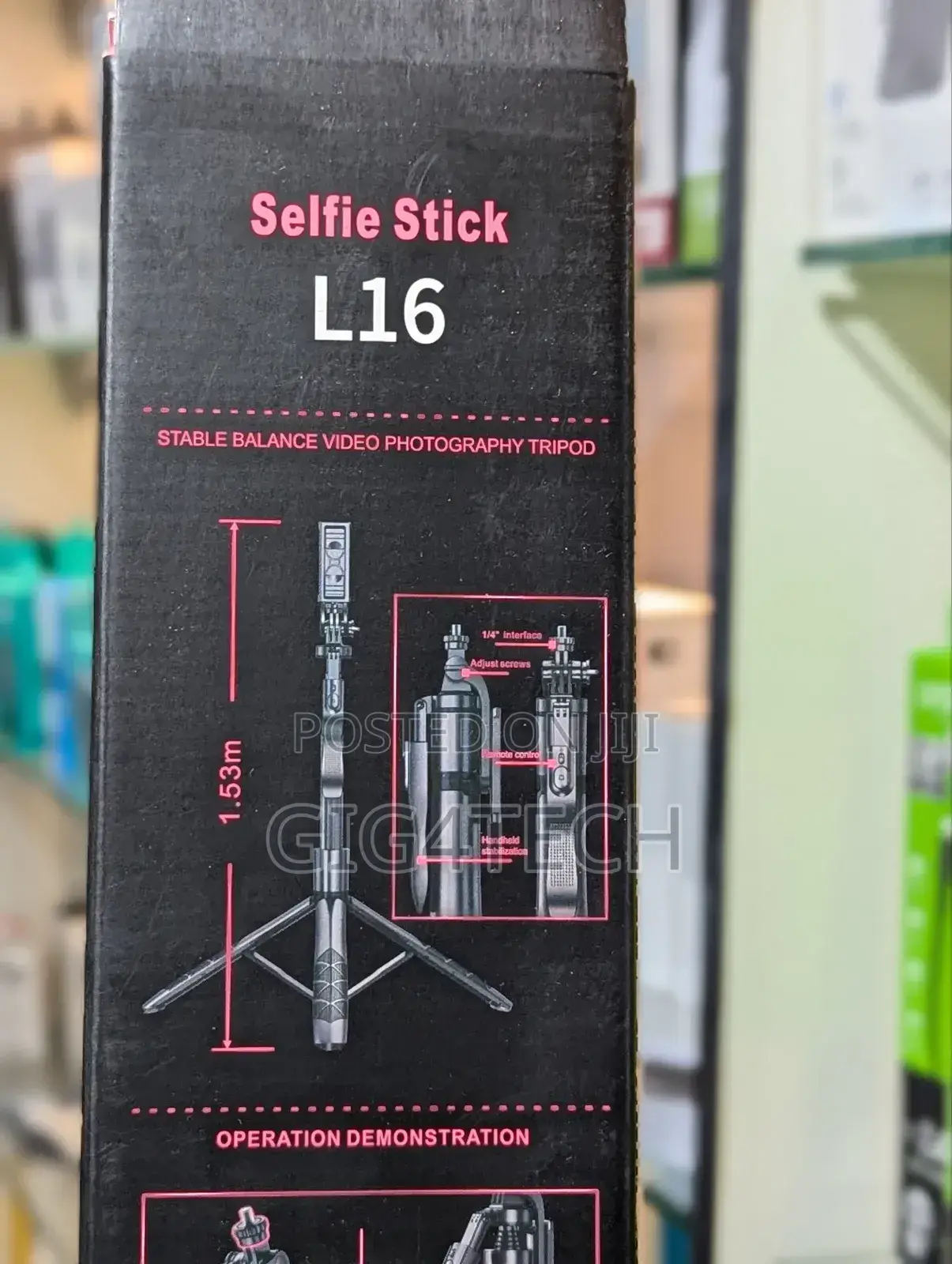 L16 Selfie Stick With Stabilizer 153cm