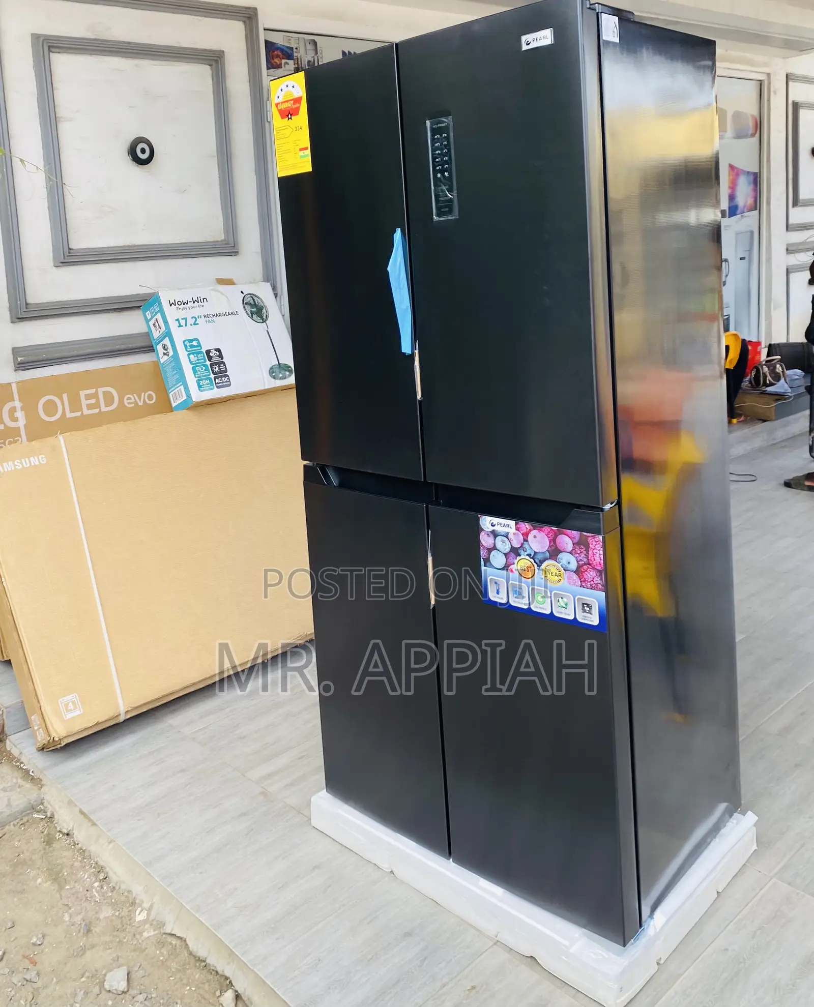 Elegantly Designed Nasco Side by Side Fridge Pf 550bss.
