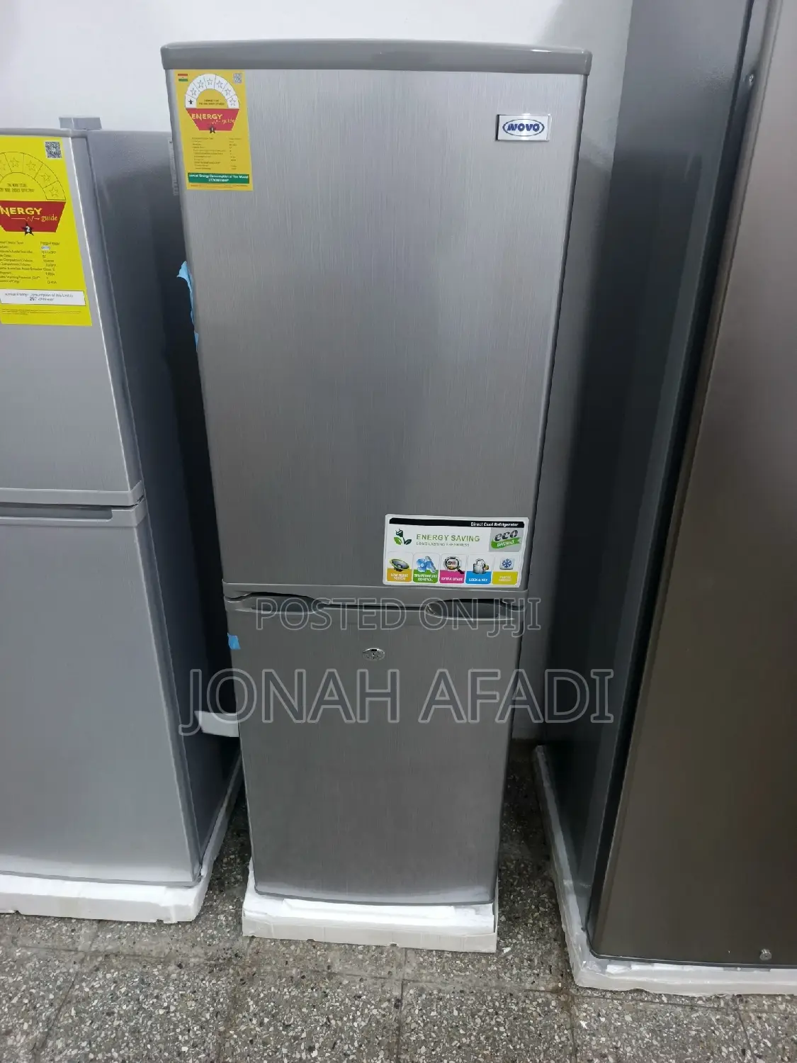 Novo 142l Double Door Bottom Freezer Fridge (Nv-142c)