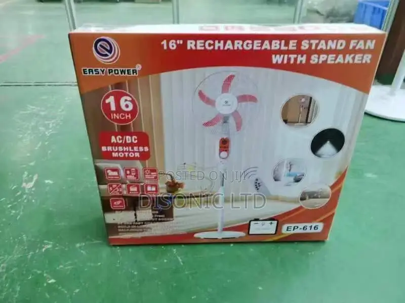 Electric Solar Rechargeable Fan