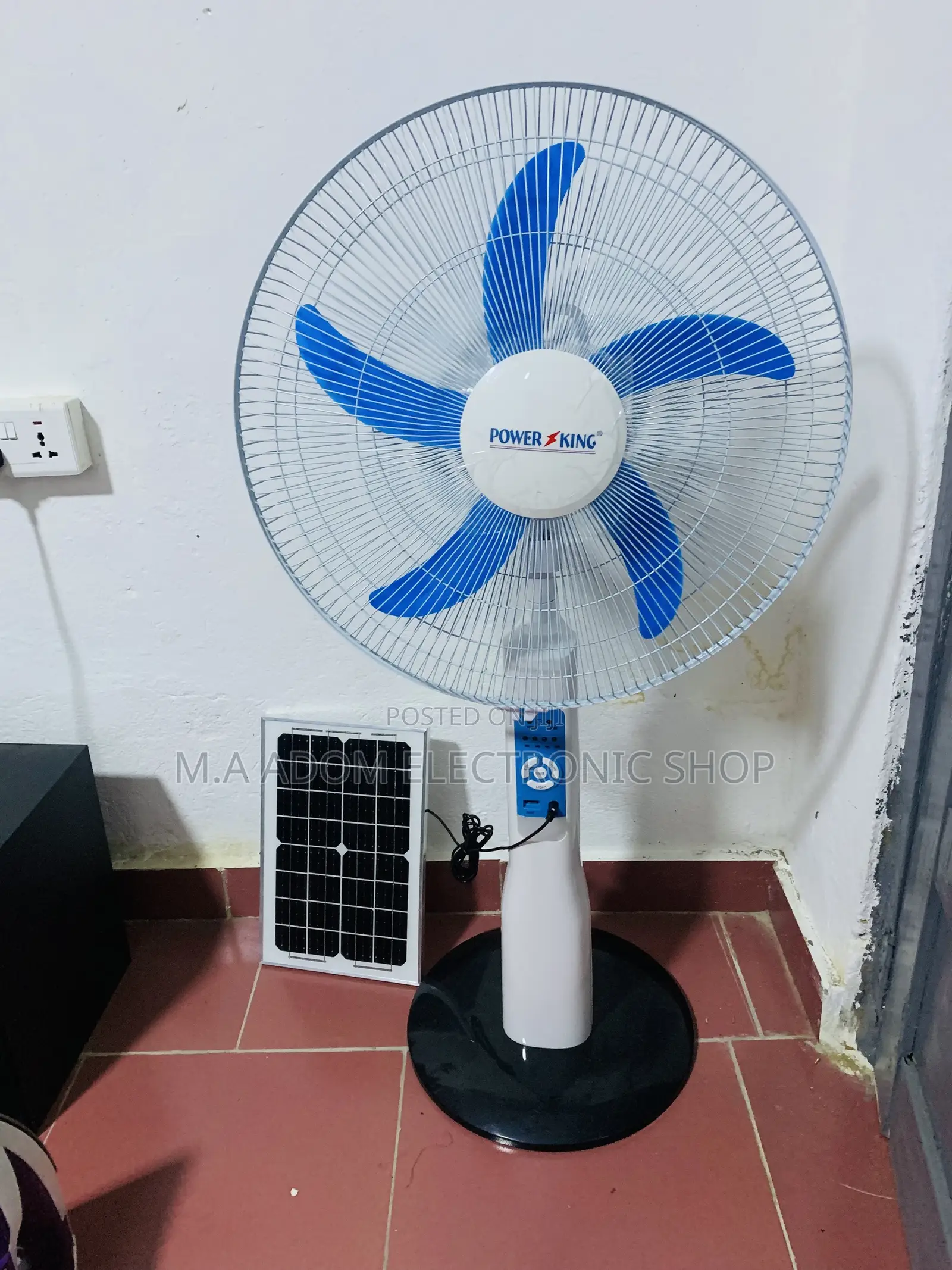 Adorable King Power Electric Standing Fan.
