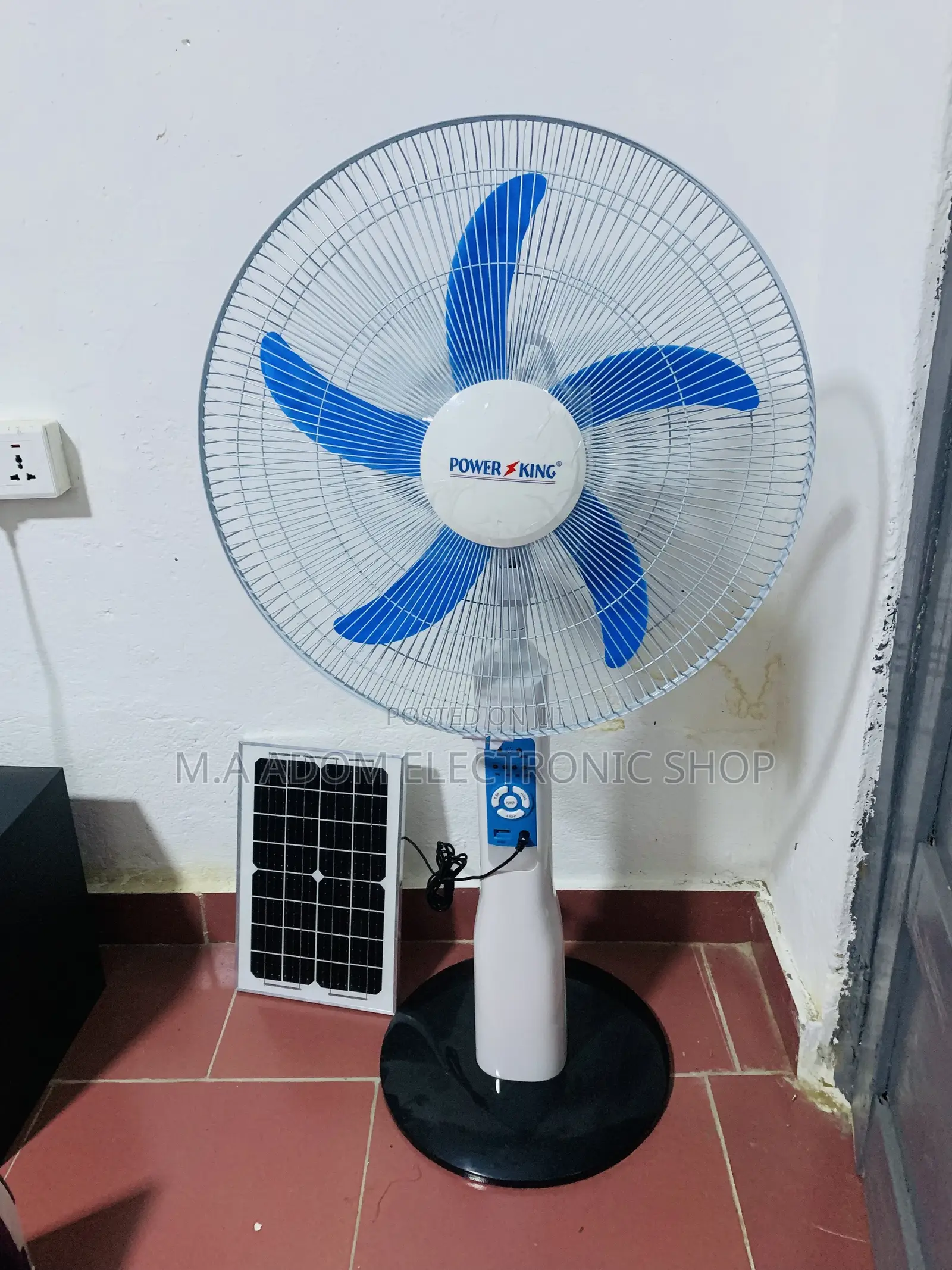 Fabulous Power King Rechargeable Electric Standing Fan.