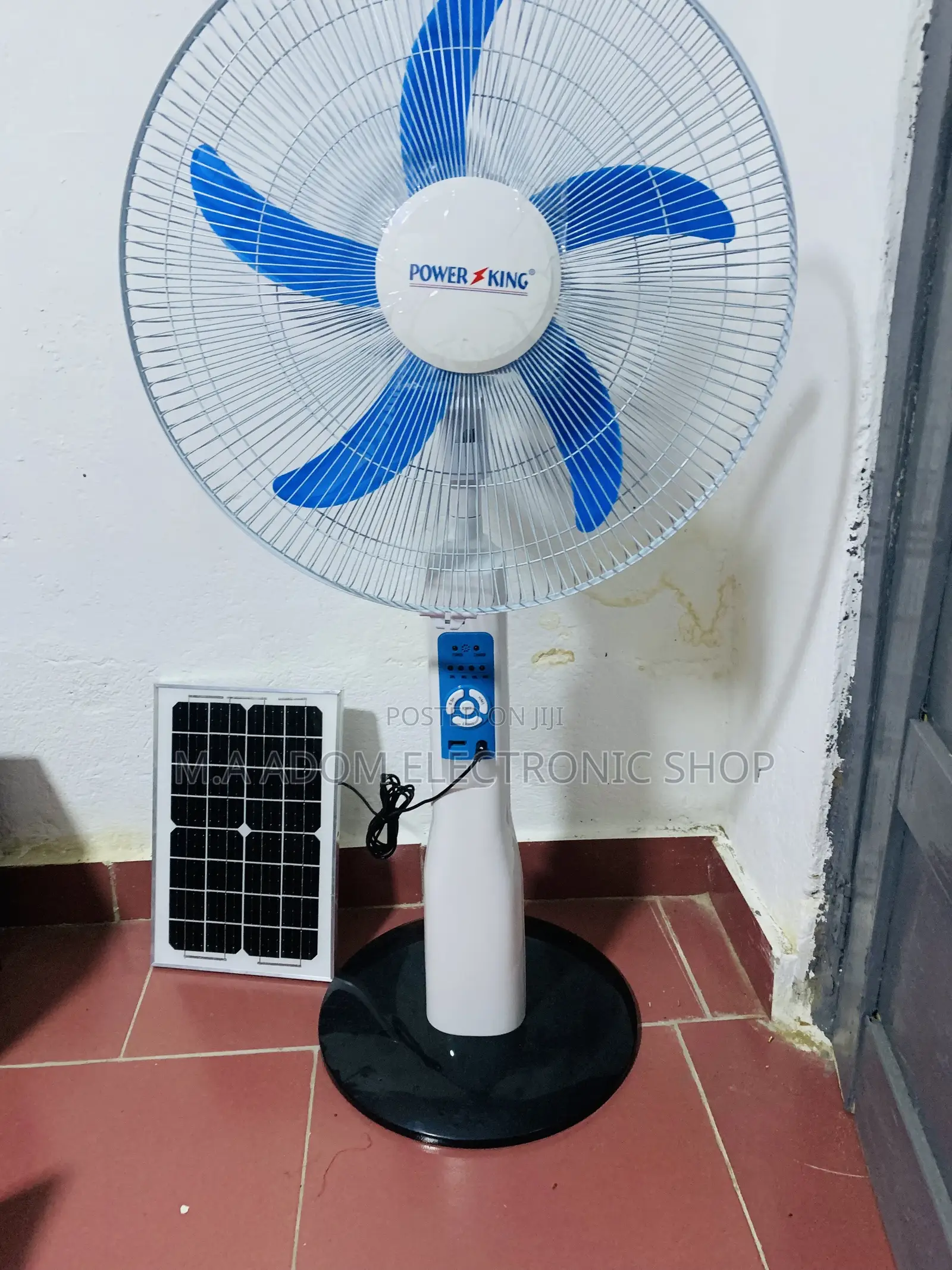 Original Power King Rechargeable Standing Fan.