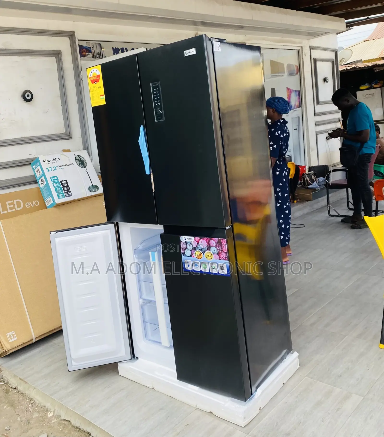 Shop Affordable Pearl 337L Side by Side Fridge(PF-550bss).