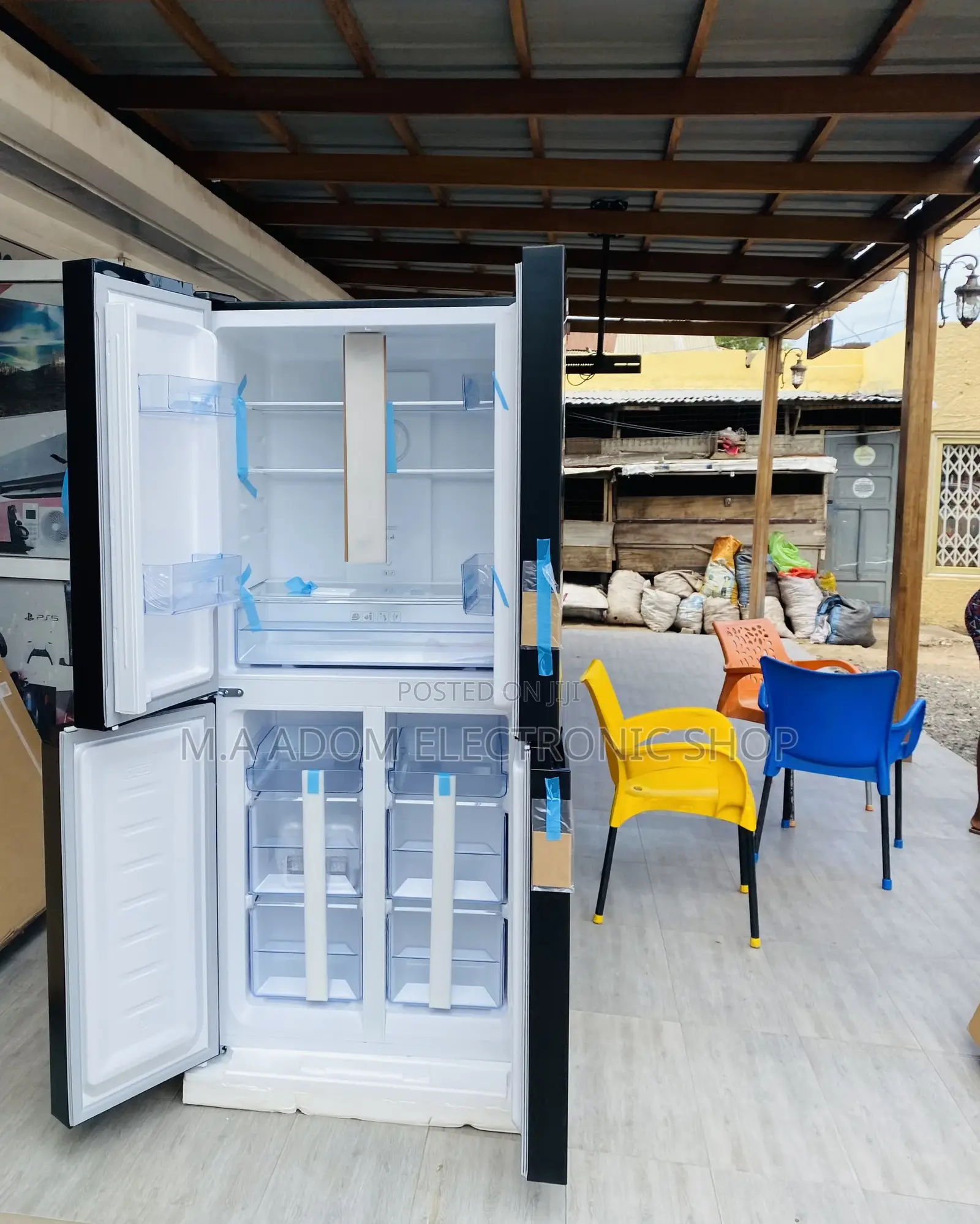 Elegantly Designed Pearl Side by Side Fridge PF-550BSS.