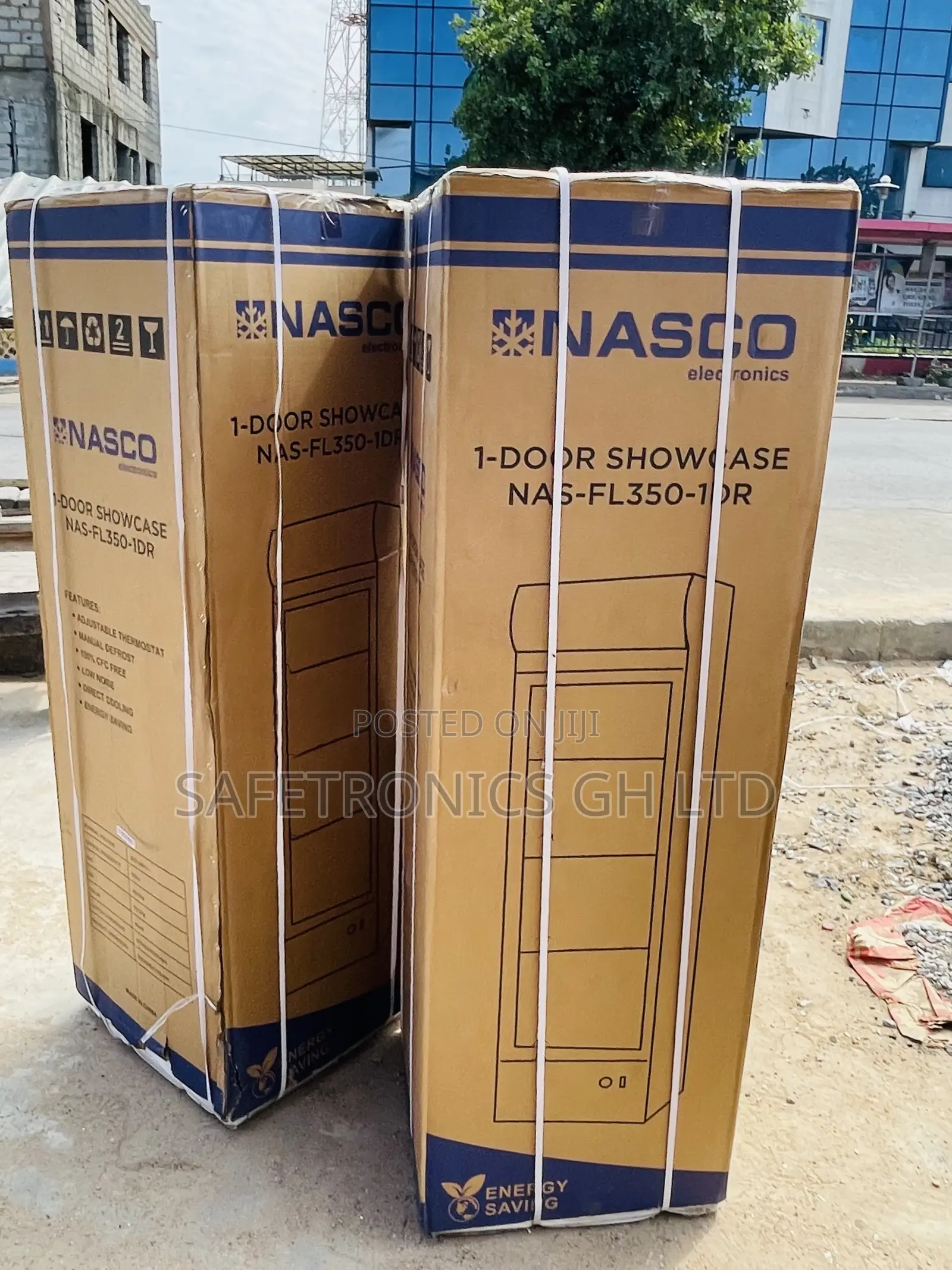 Original Singledoor Nas-Fl350-1dr Display Glass Fridge 