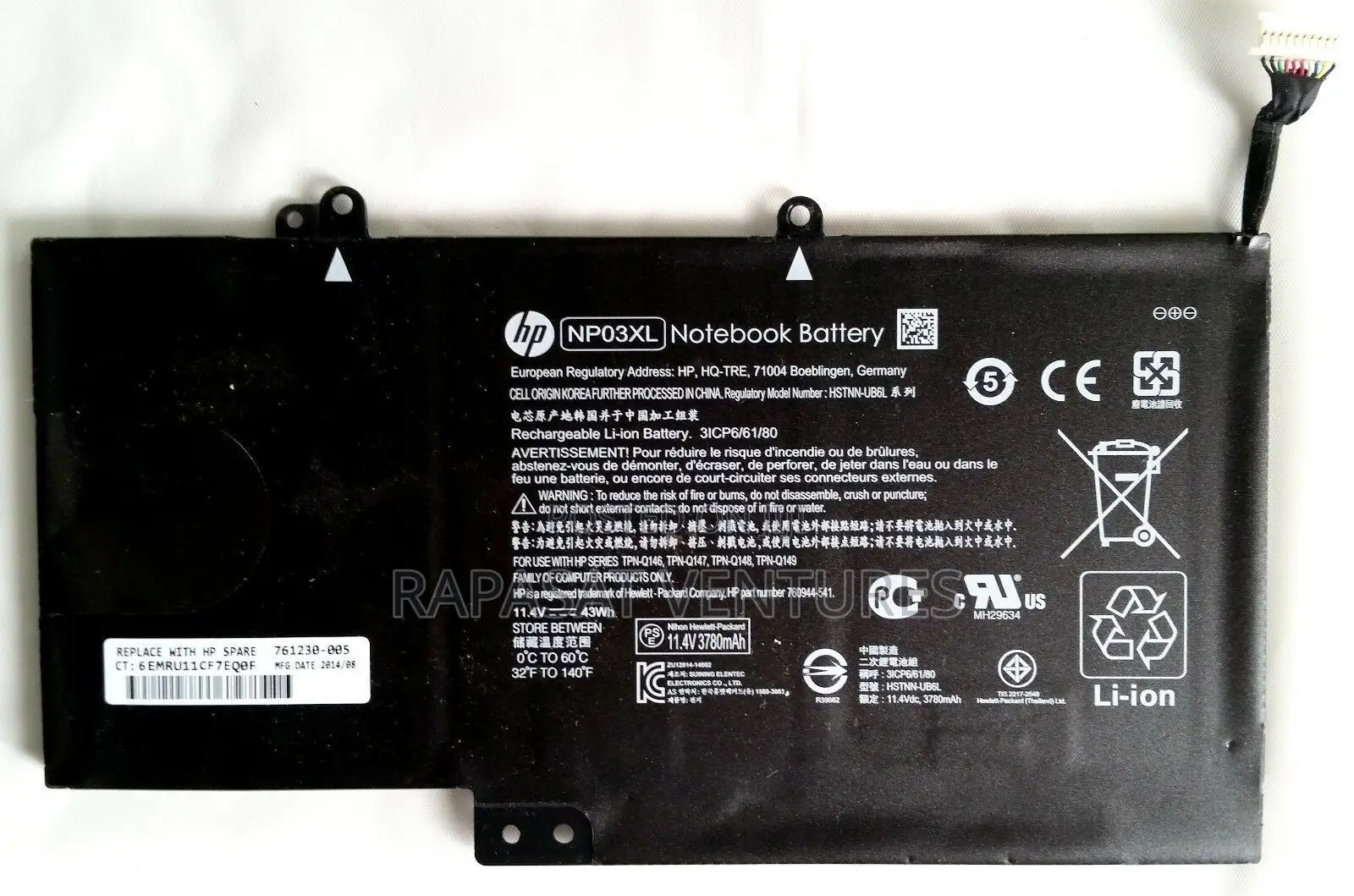 Hp Np03xl Laptop Battery for Pavilion 13 X 360 14.8v