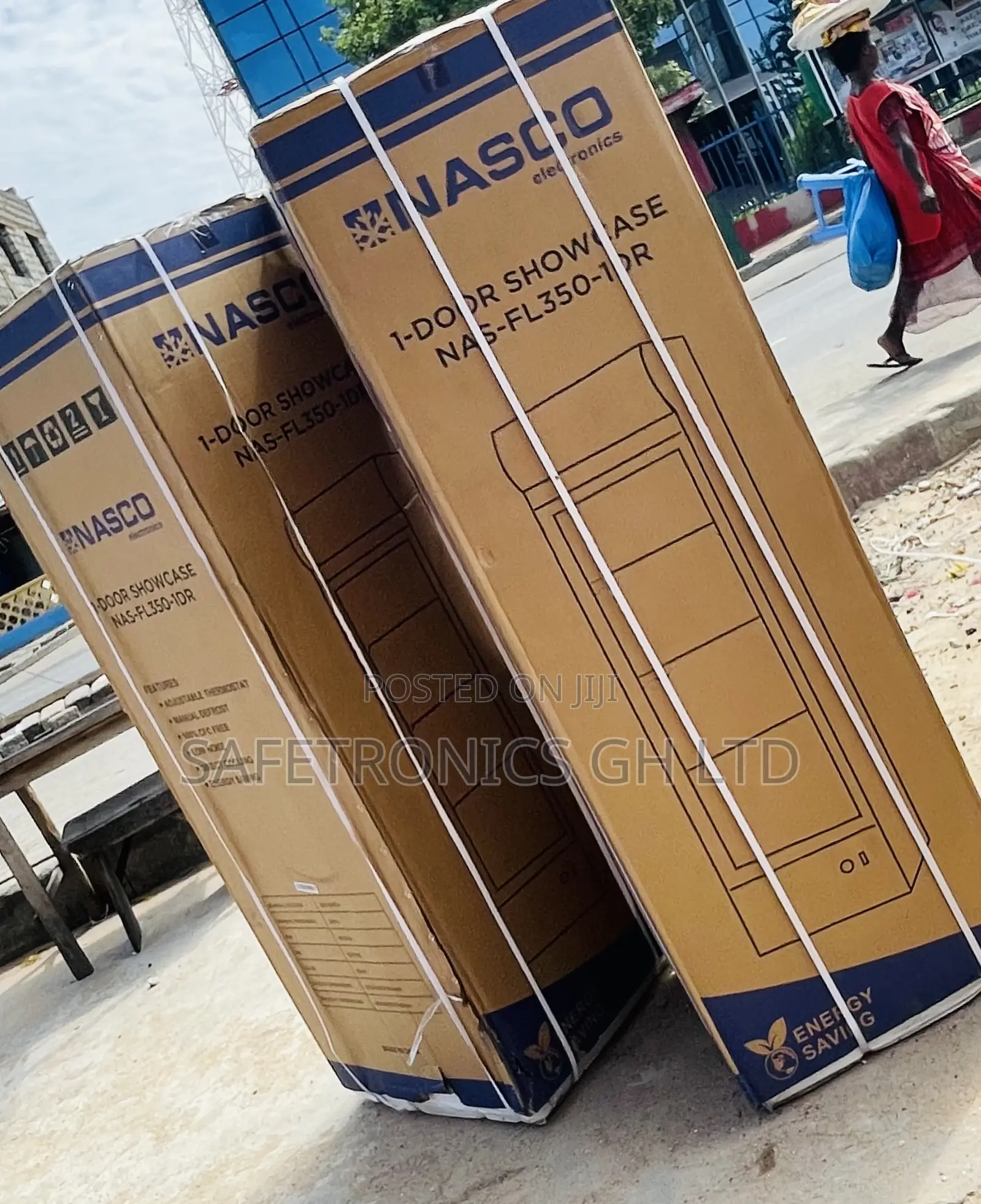 Singledoor Nas-Fl350-1dr Display Glass Electric Fridge