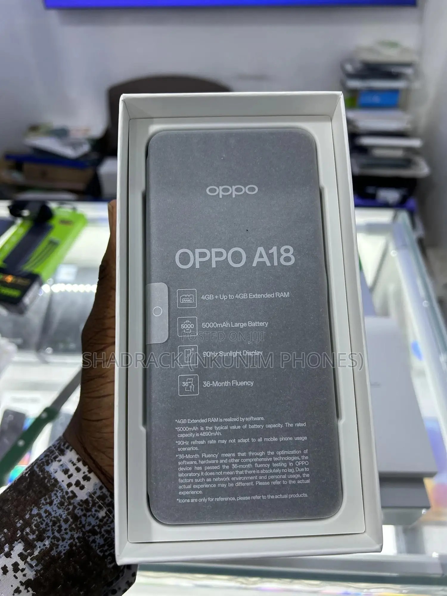 New Oppo A18 64 GB Blue