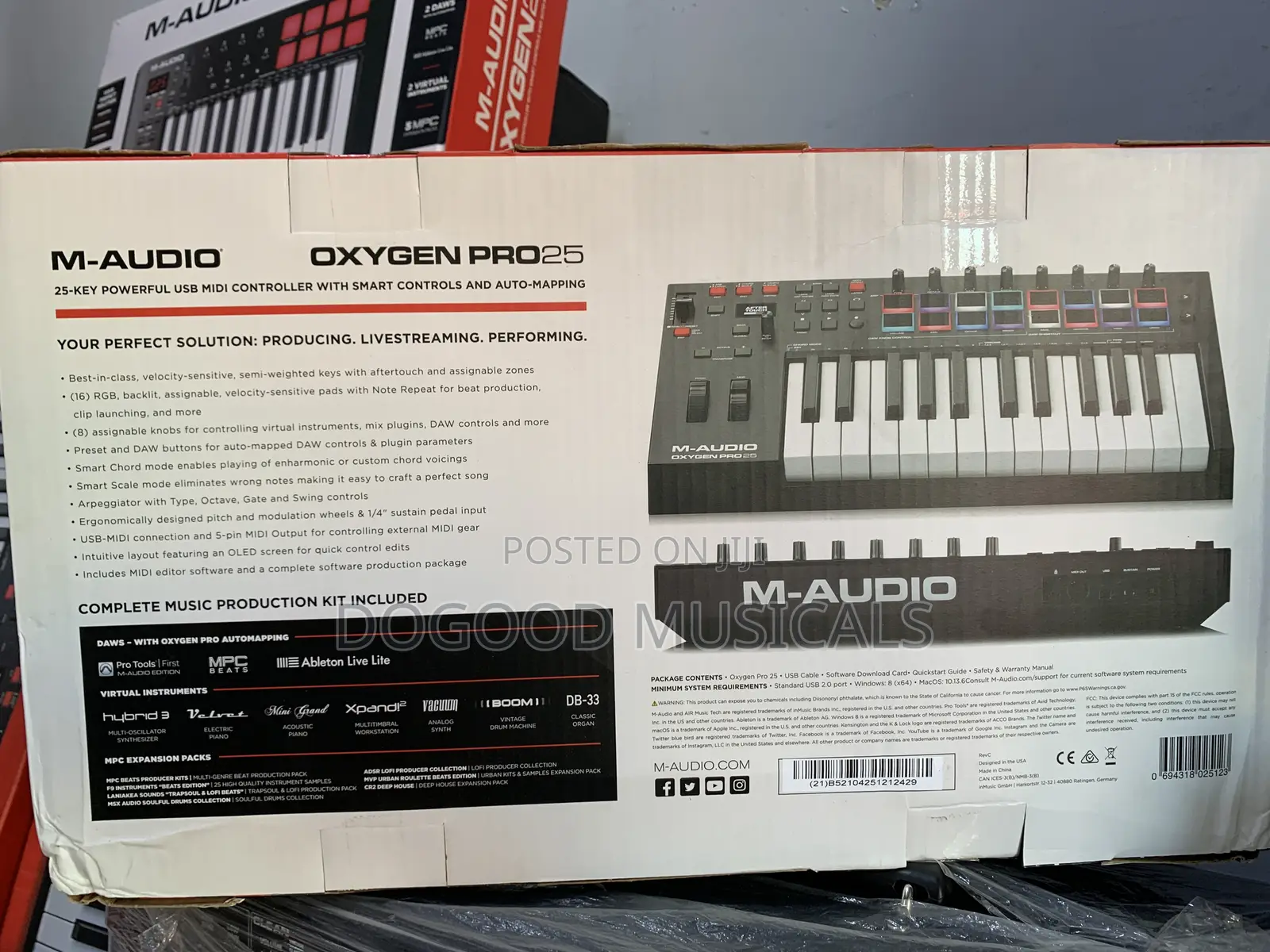 M-Audio Oxygen Pro-25 USB Midi Keyboard Controller