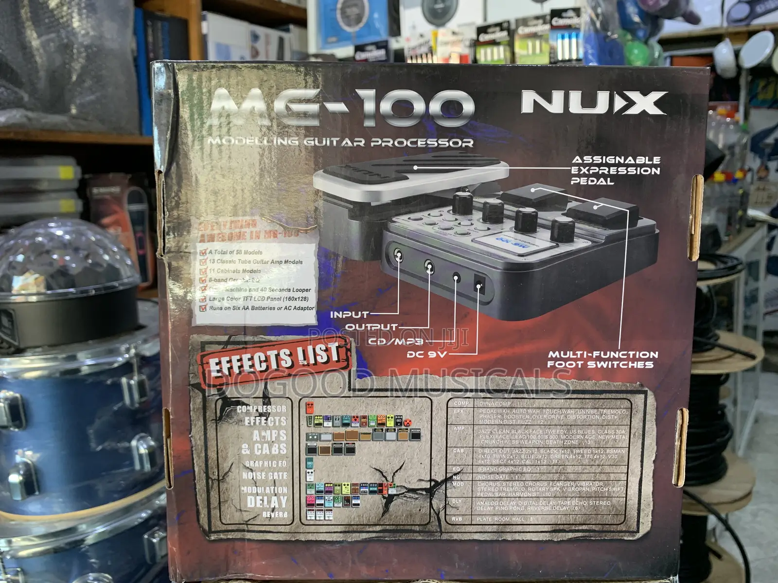 NUX MG-100 Multi-Effects Guitar Processor