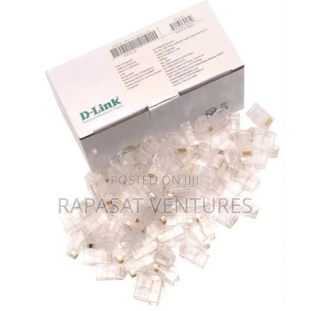D-Link Cat 6 Rj 45 Cable Connector - Pack of 100 Pieces