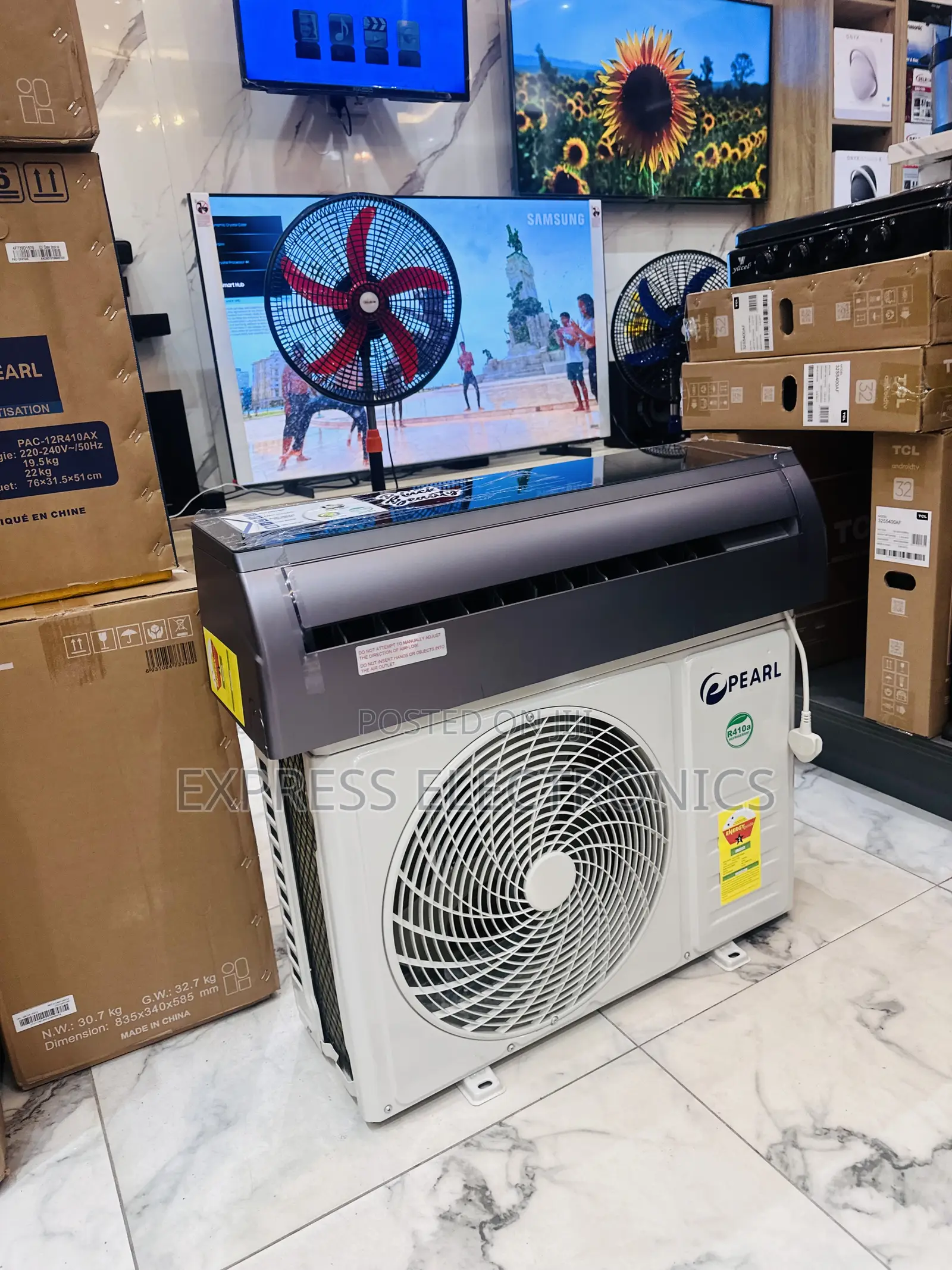 Get Discount on Black Air Conditioner Pearl R410 1.5hp