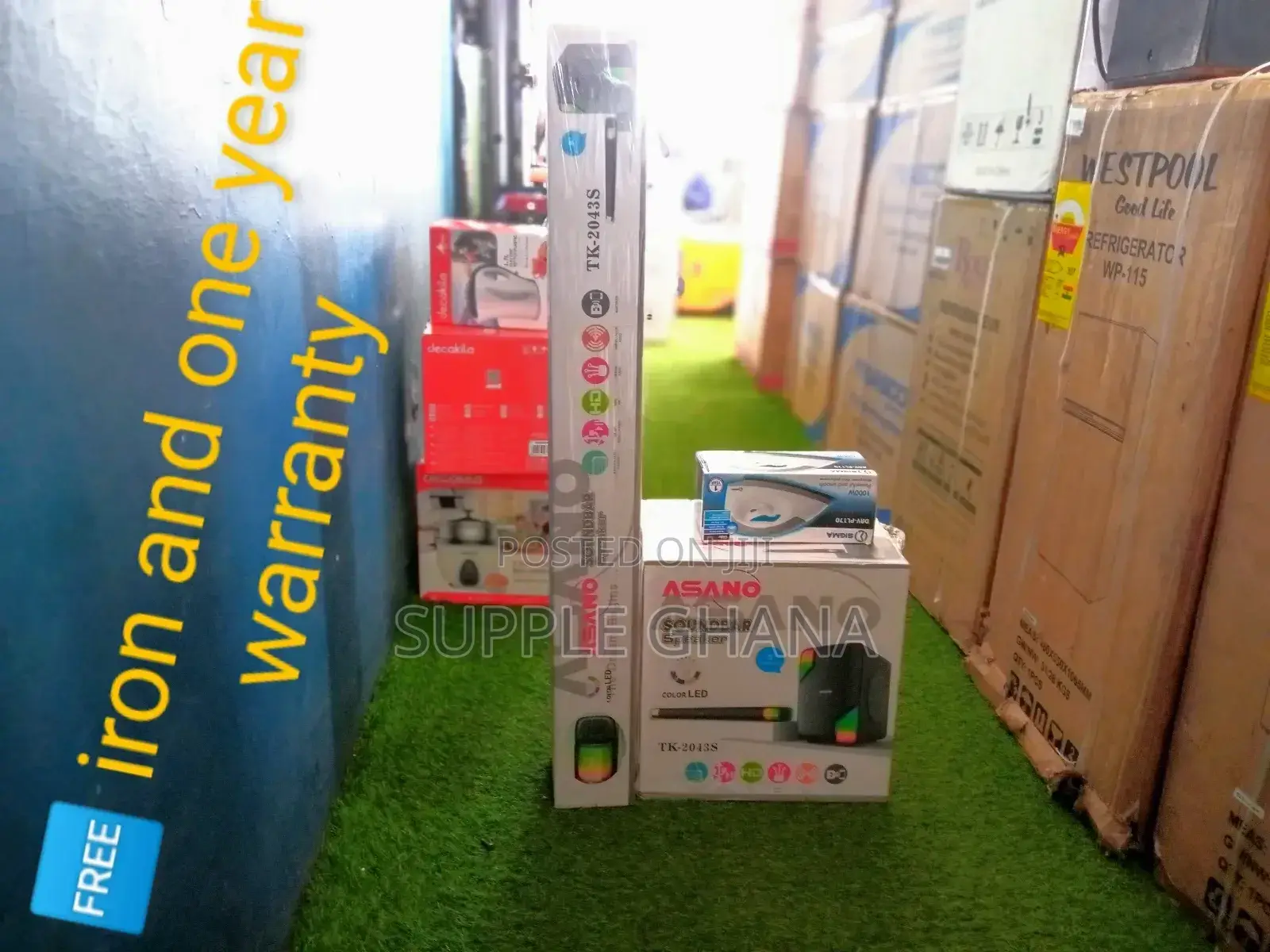 (ASANO) Projection Sound Bar+ Iron Projection Sound Bar 