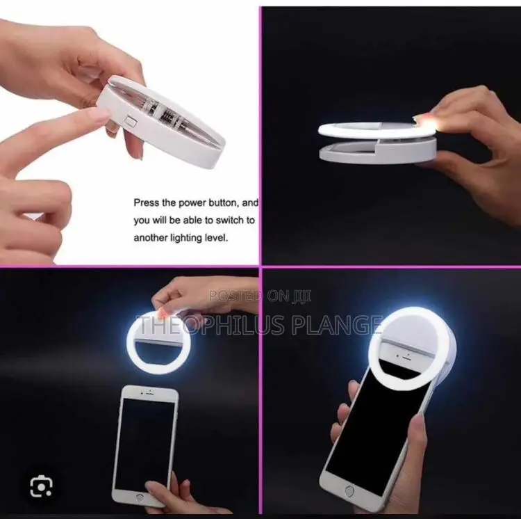 Mini Selfie Ring Light, Clip on Phone Light