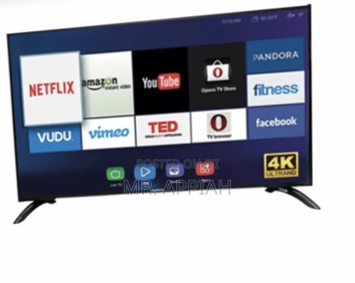 Nasco 50 Inch Uhd Smart Led Television(Black).