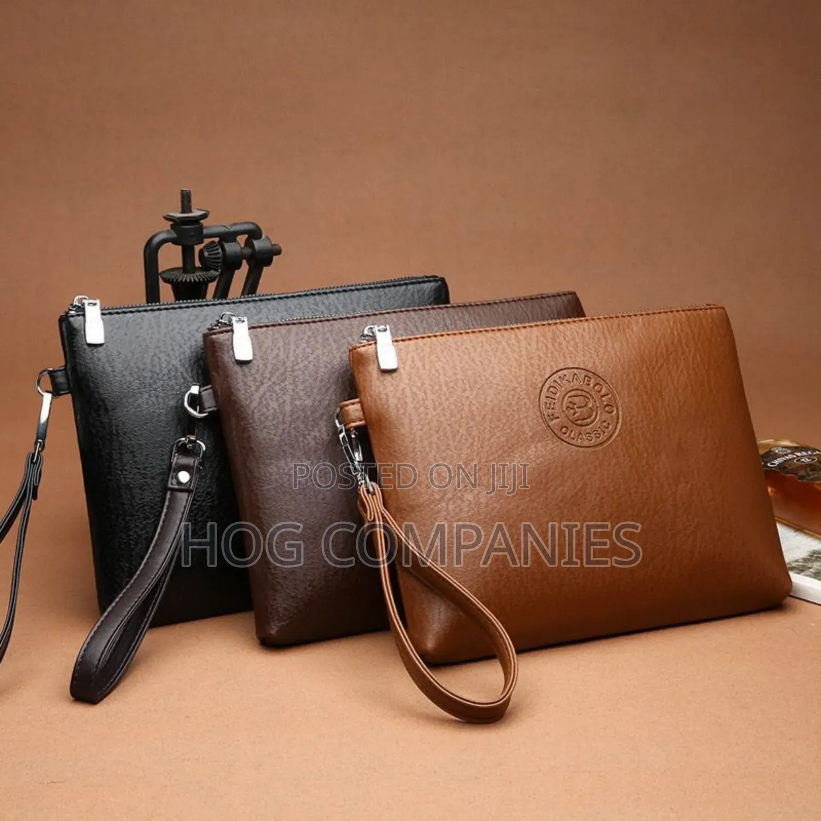 Men's Leather Pouch Sling Side Bag Wallet in Accra - Fast Delivery
