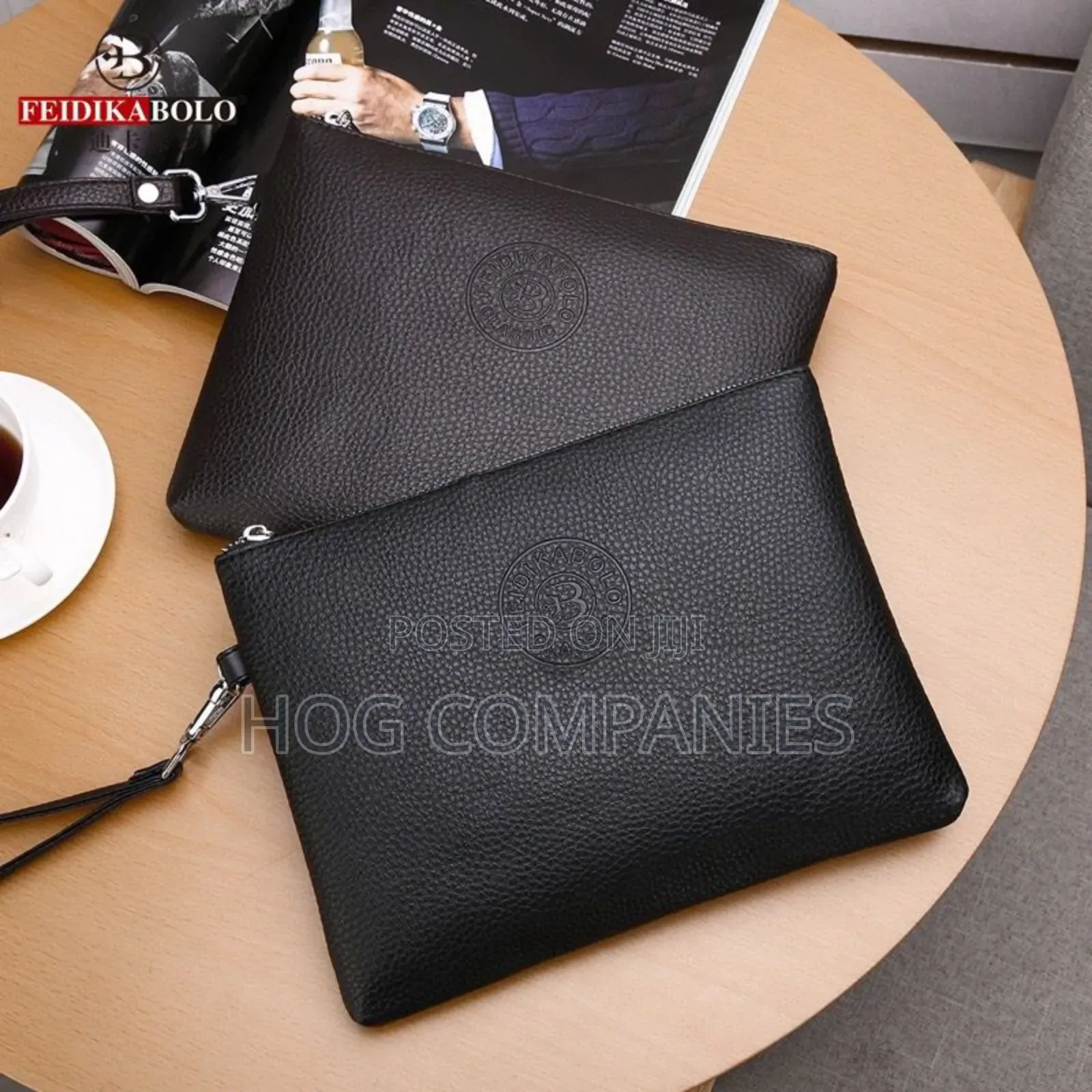 Men's Leather Pouch Sling Side Bag Wallet in Accra - Fast Delivery