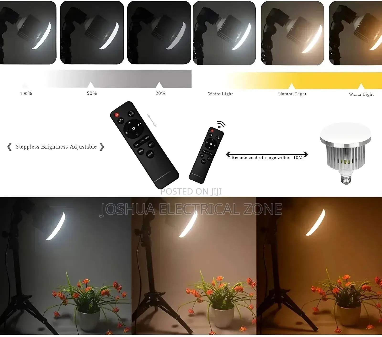 Photography Led 110w Bulb! With Remote Control E27 Fits