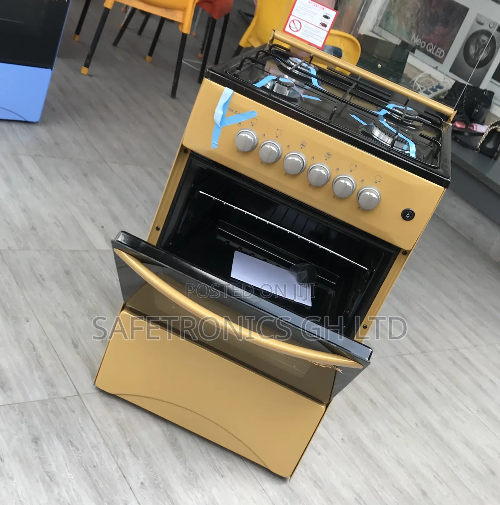 4 Gas 50by50 Oven With Grill Volcano Gold Lastest Cooker
