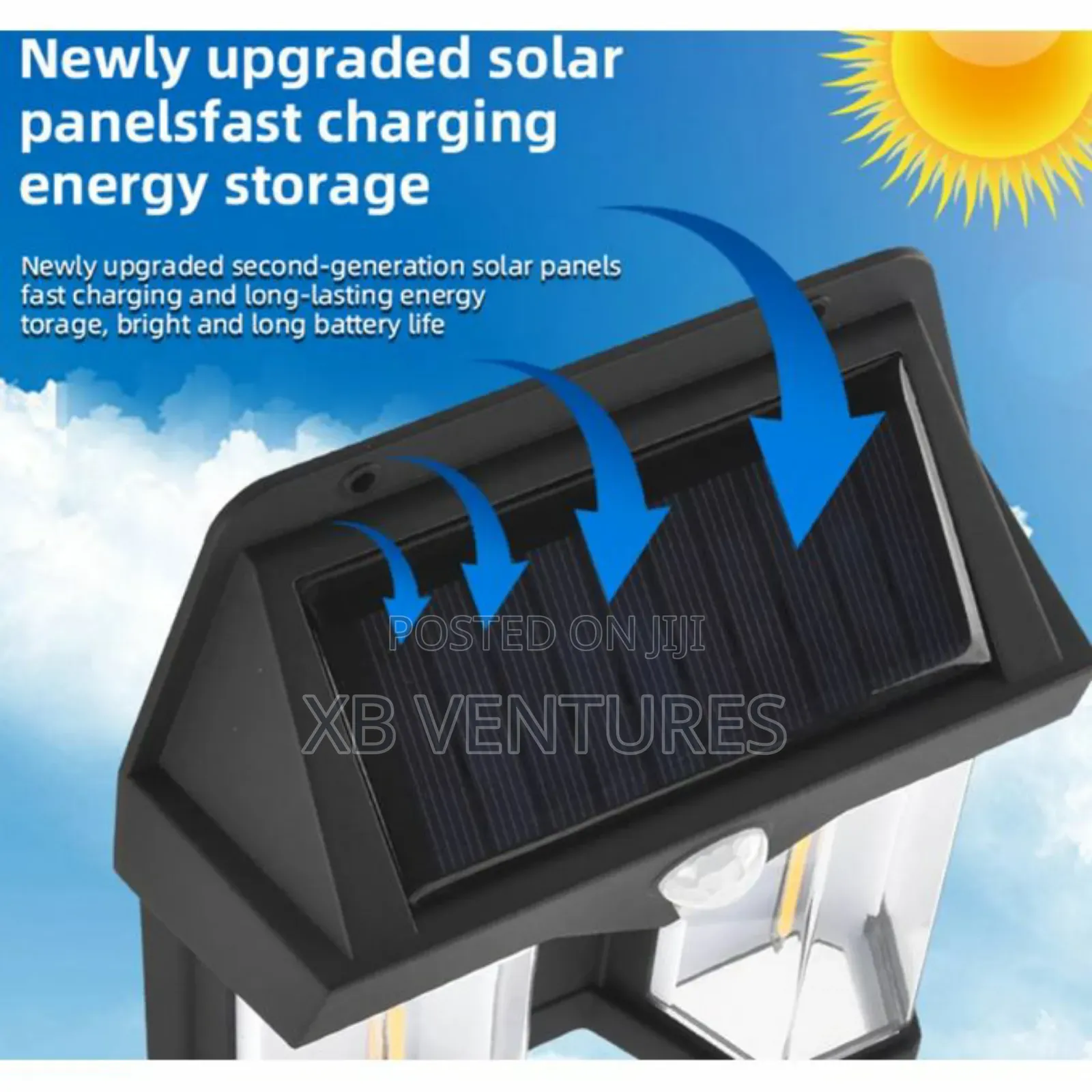 3 Modes Waterproof Tungsten Solar Outdoor Wall Light 2LED