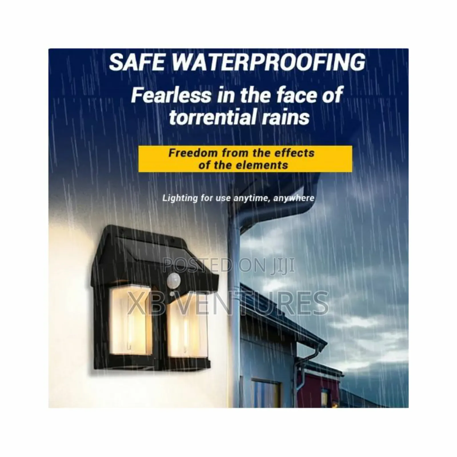 3 Modes Waterproof Tungsten Solar Outdoor Wall Light 2LED