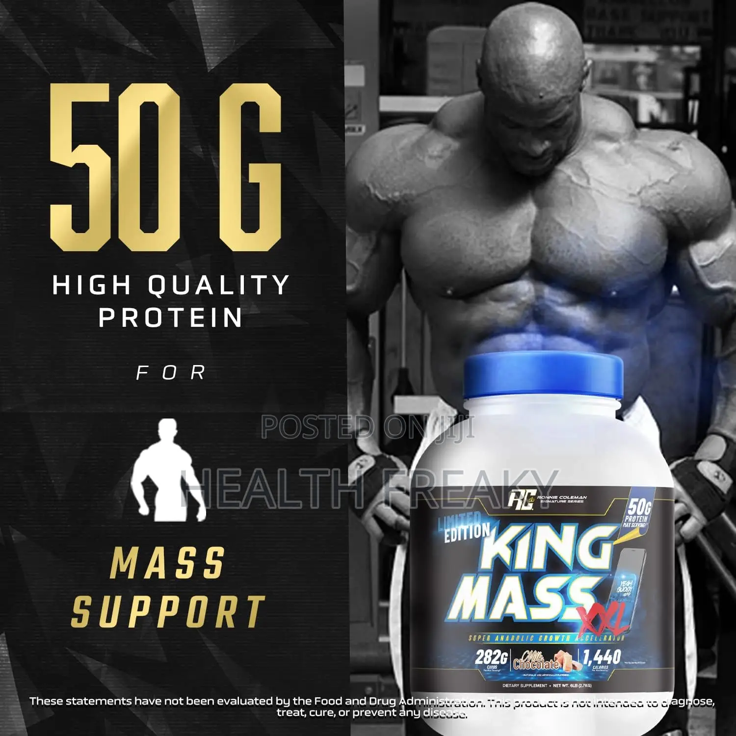 King Mass Gainer Protein Muscle Builder Weight Gainer
