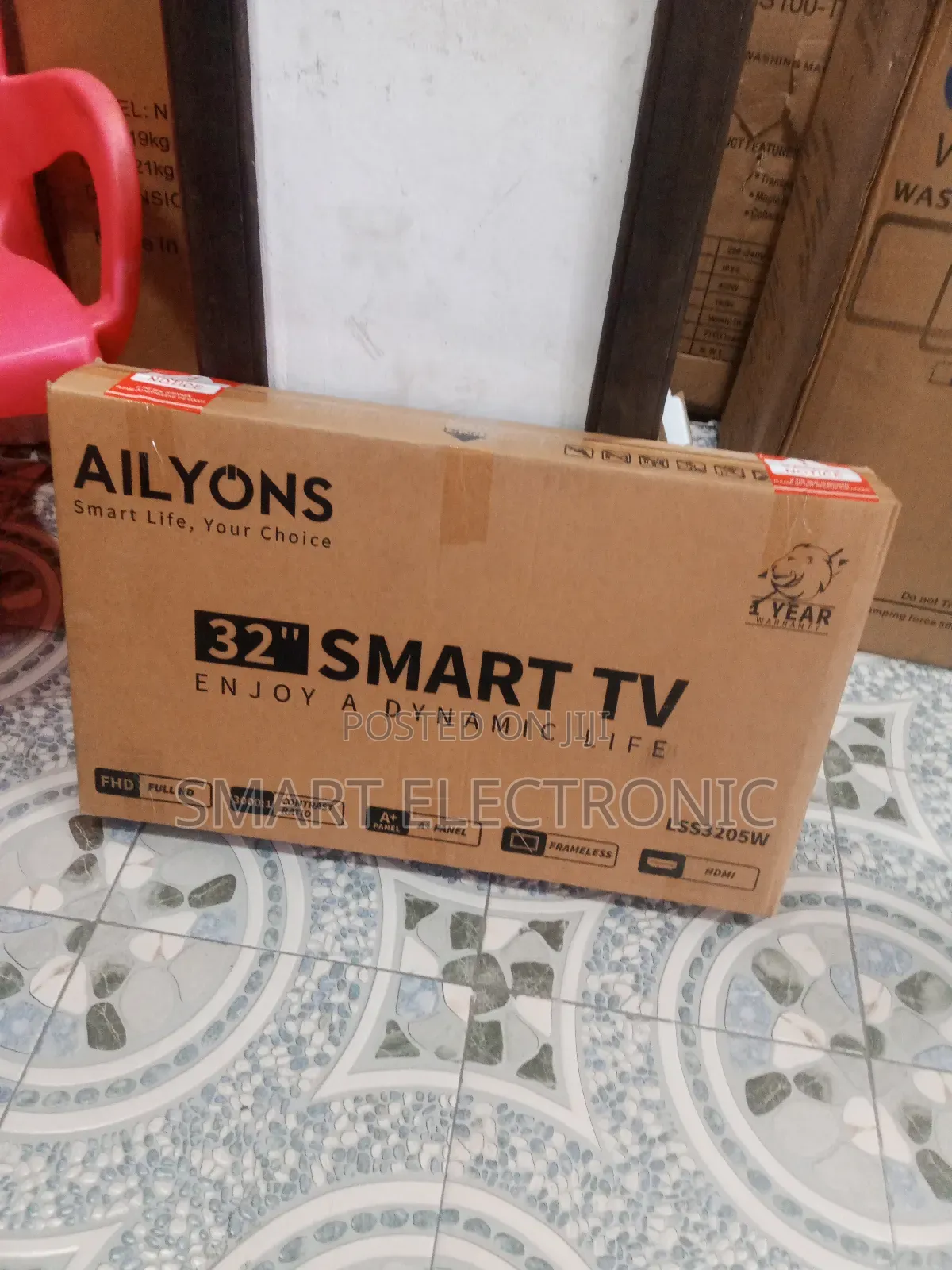 Ailyons 32inches Television Smart Android Frameless Tv T2/S2