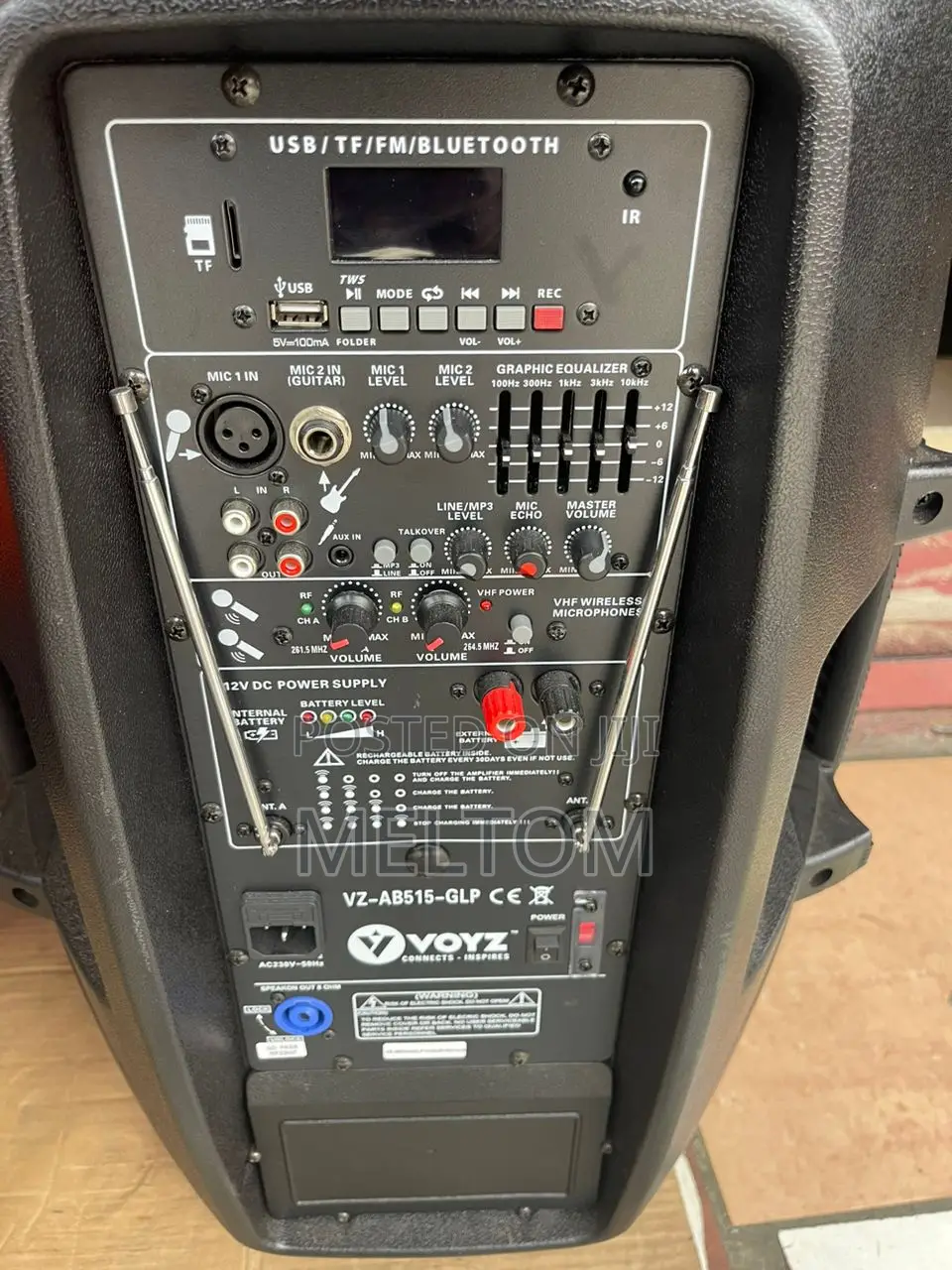 Voys 15inches Rechargeable Speaker 750W