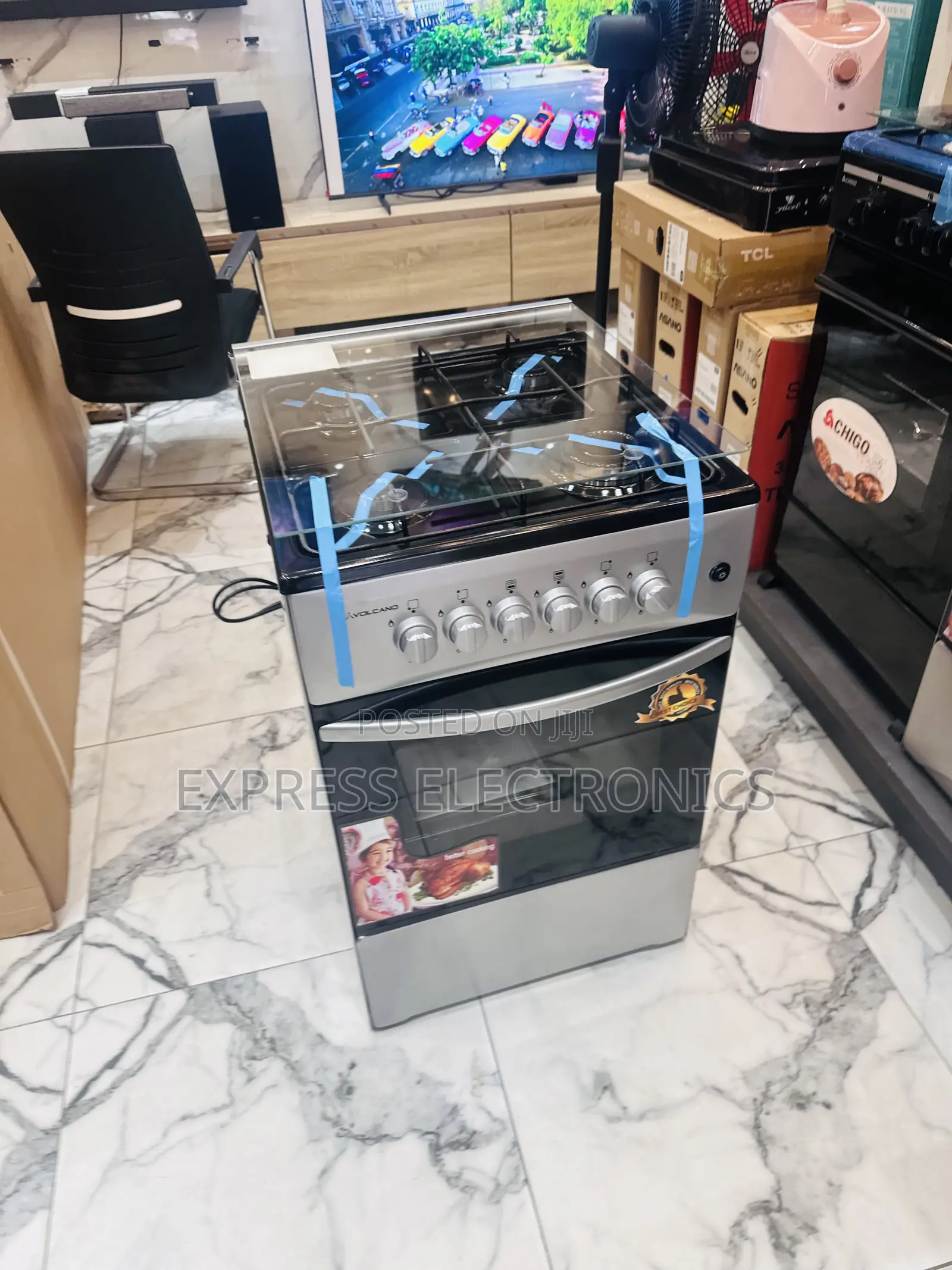 4burner Oven Grill Grey 50/50 Volcano  