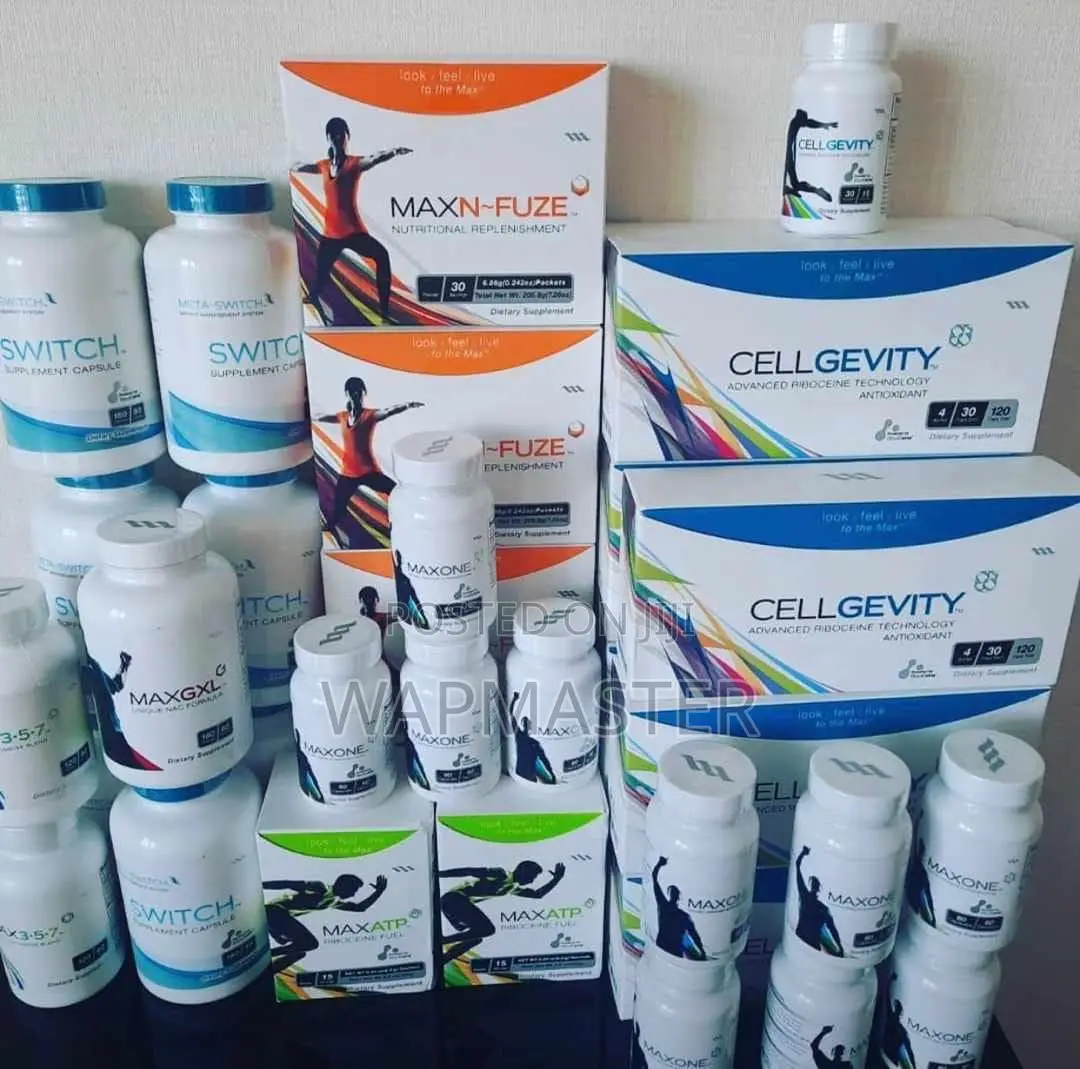 Max International Products Gxl, Omega 357, Cellgevity Etc
