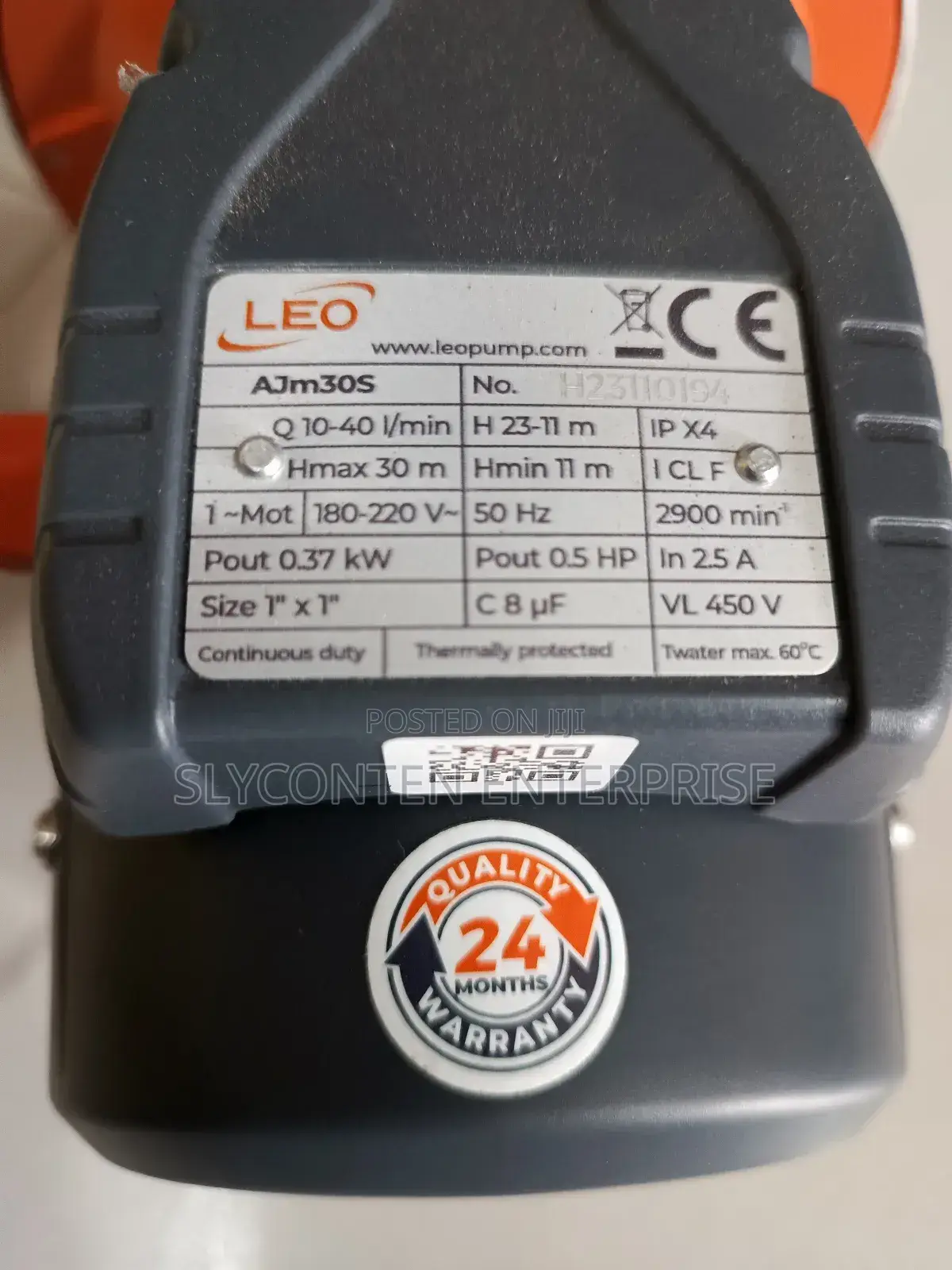 Leo 0.5hp Stainless Water Pump