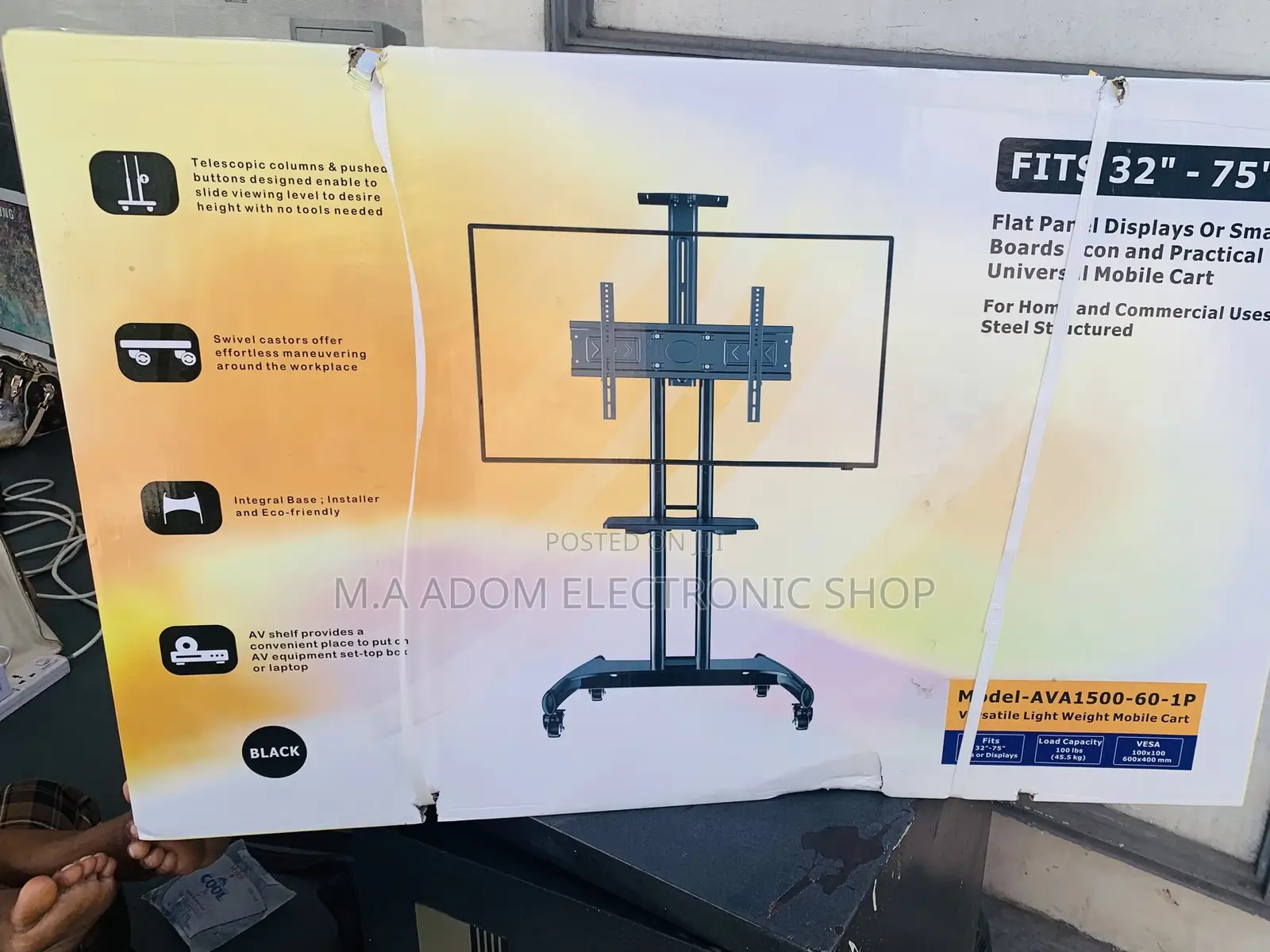 Shop Authentic AVA 1500 Television Mount(Black).