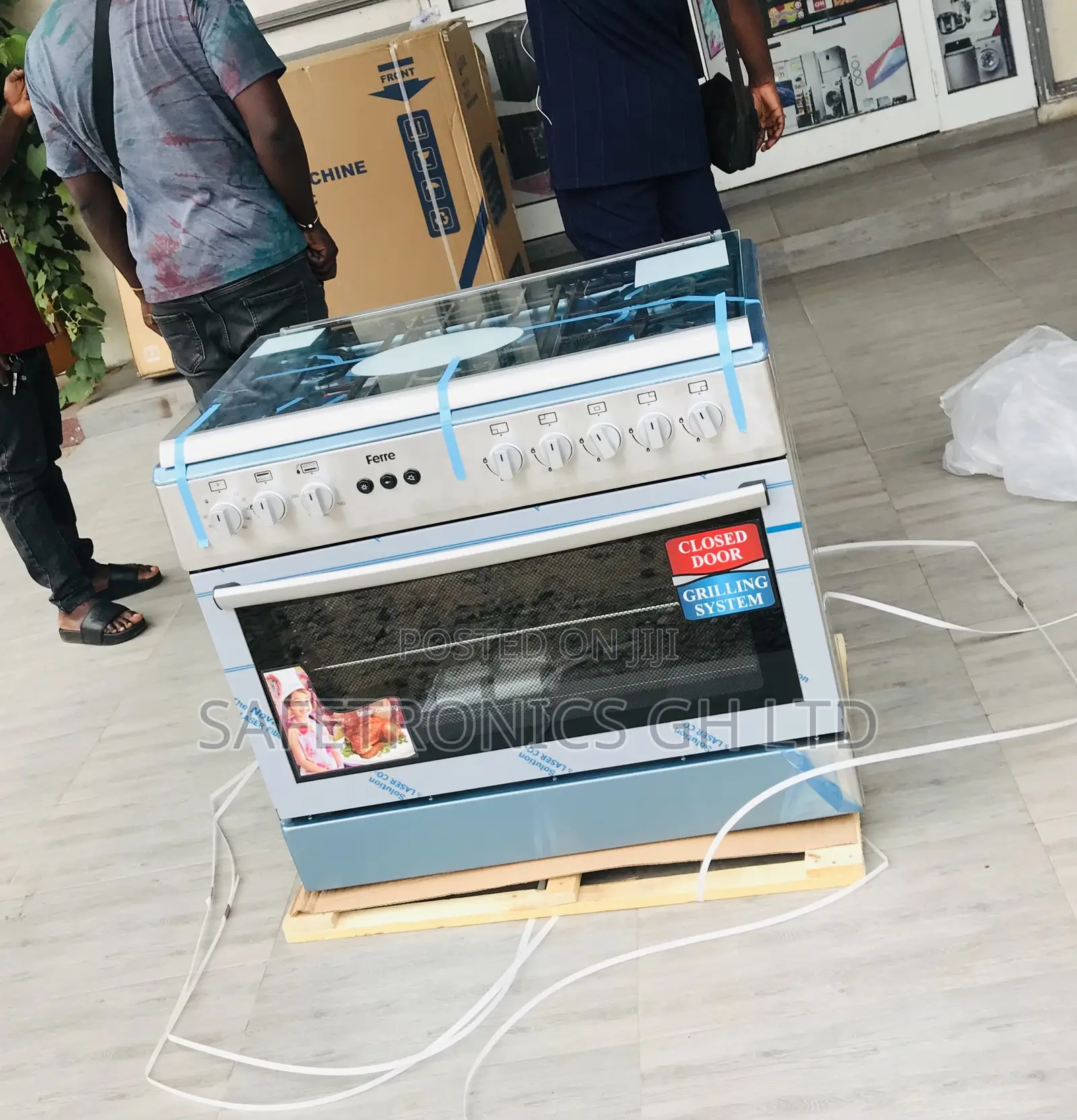 5 Burner Gas Reliable Oven With Grill Ferre 60x90 