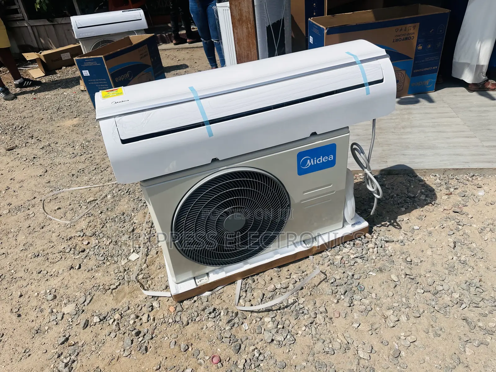 Split R410 Gas 2hp Midea Fast Cooling Gas Air Conditioning