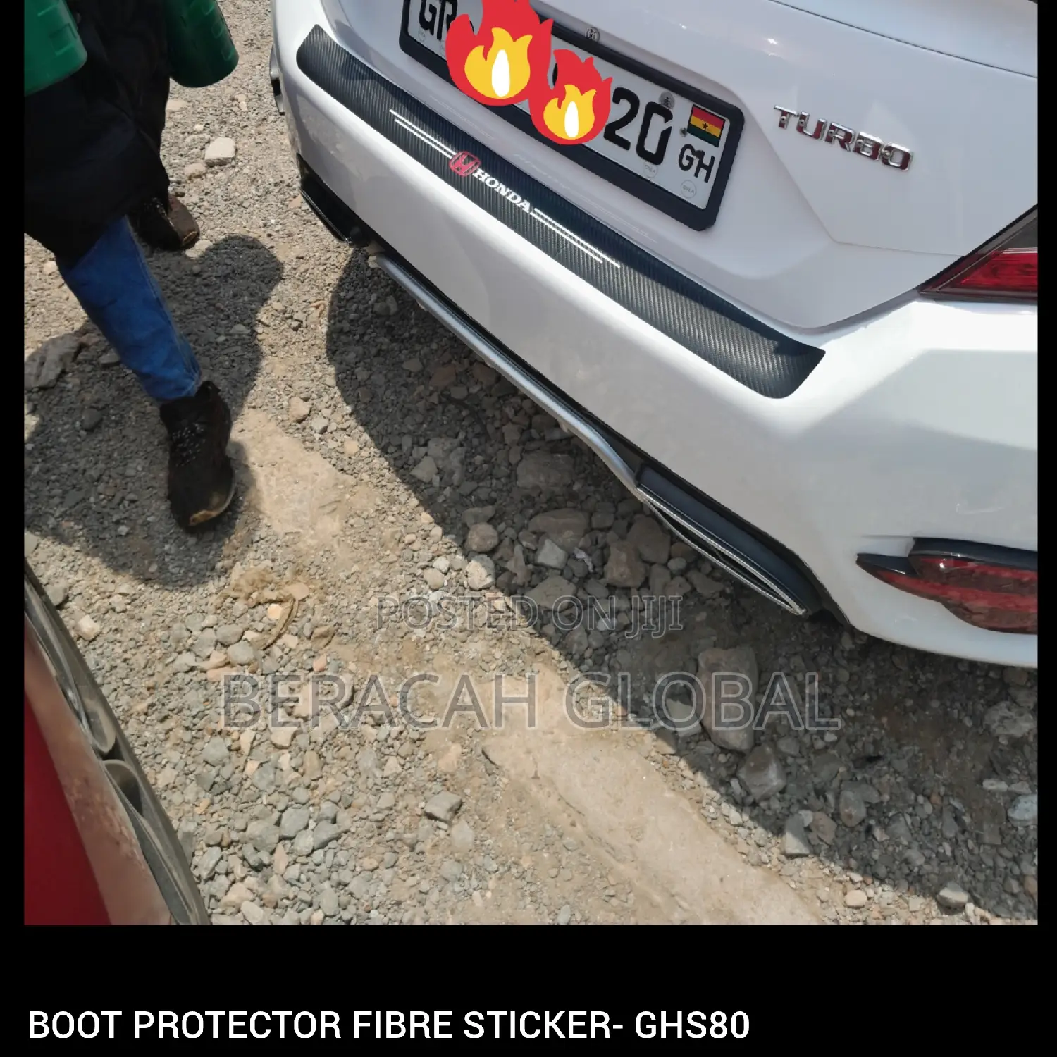 Rear Bumper Protector ( Fibre Sticker)
