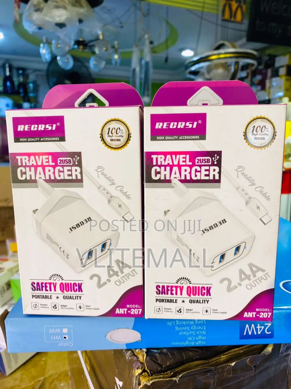 Recrsi Travel Charger Safety Quick (ANT-207)