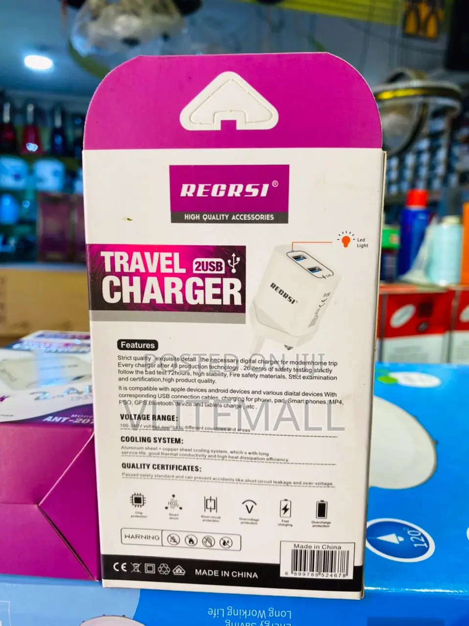 Recrsi Travel Charger Safety Quick (ANT-207)