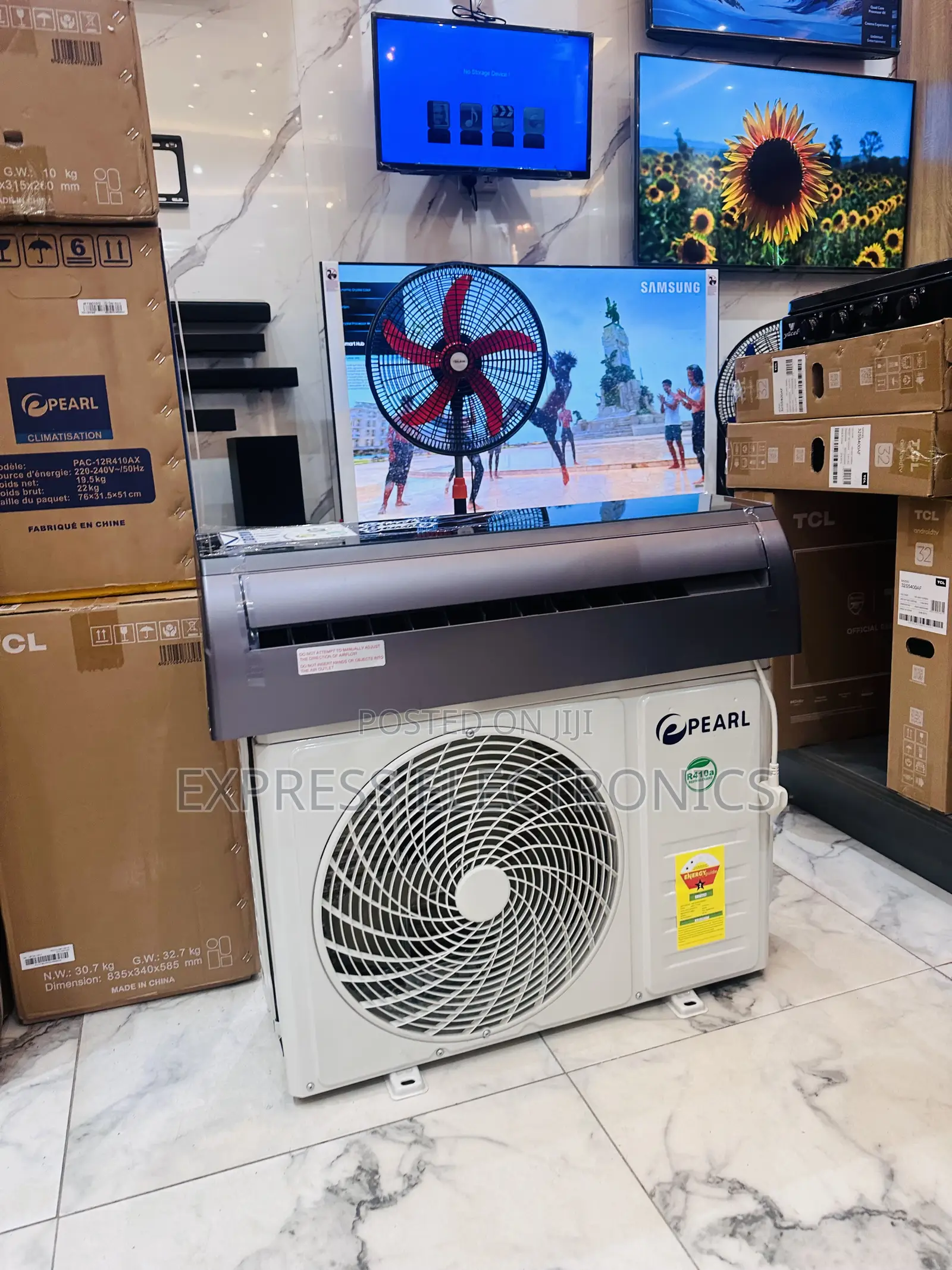 Black 2.5hp Split R410 Gas Pearl Air Conditioner