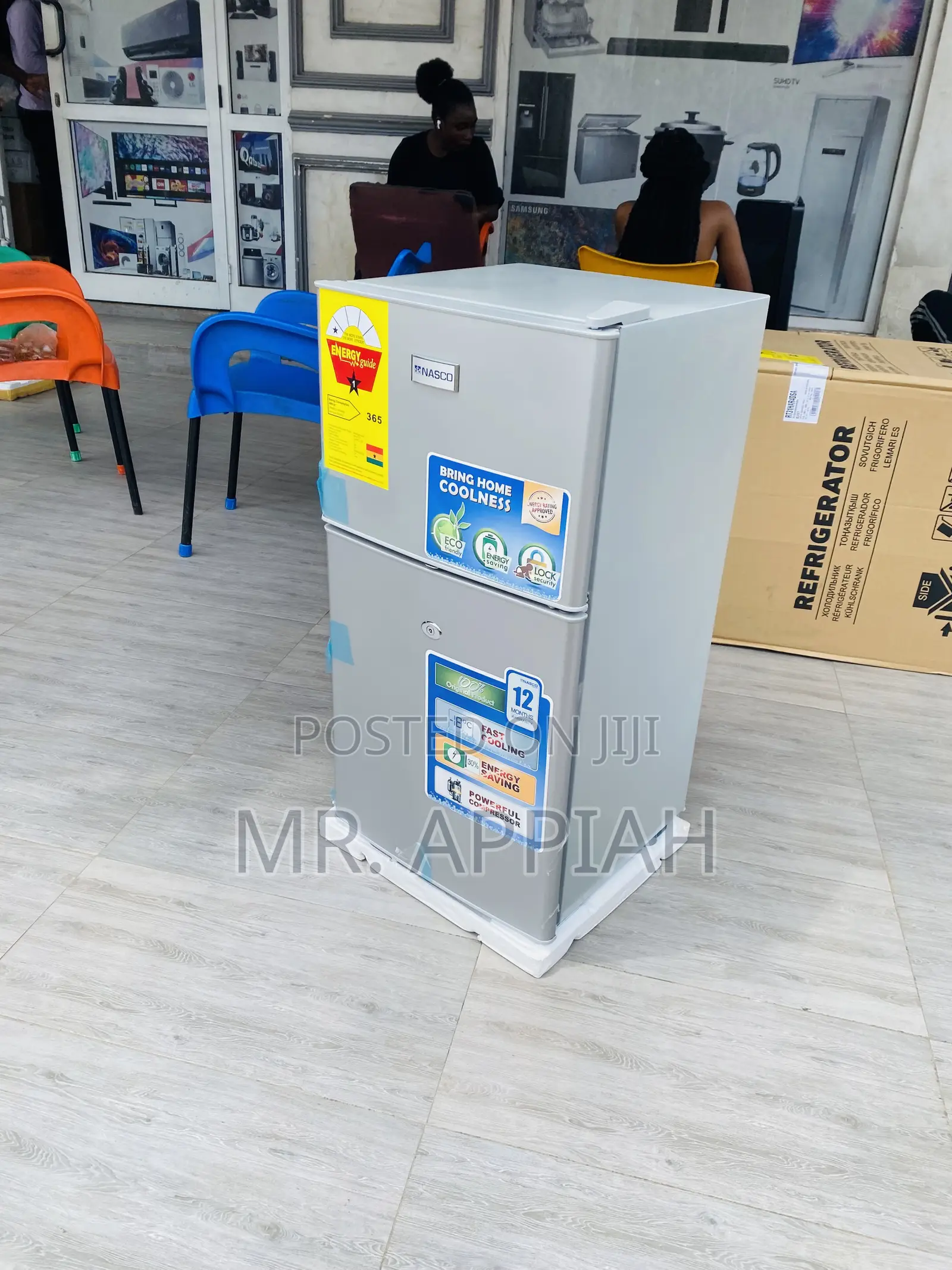 Purchase Nasco Nasf2-120 Top Freezer Fridge(Gray).